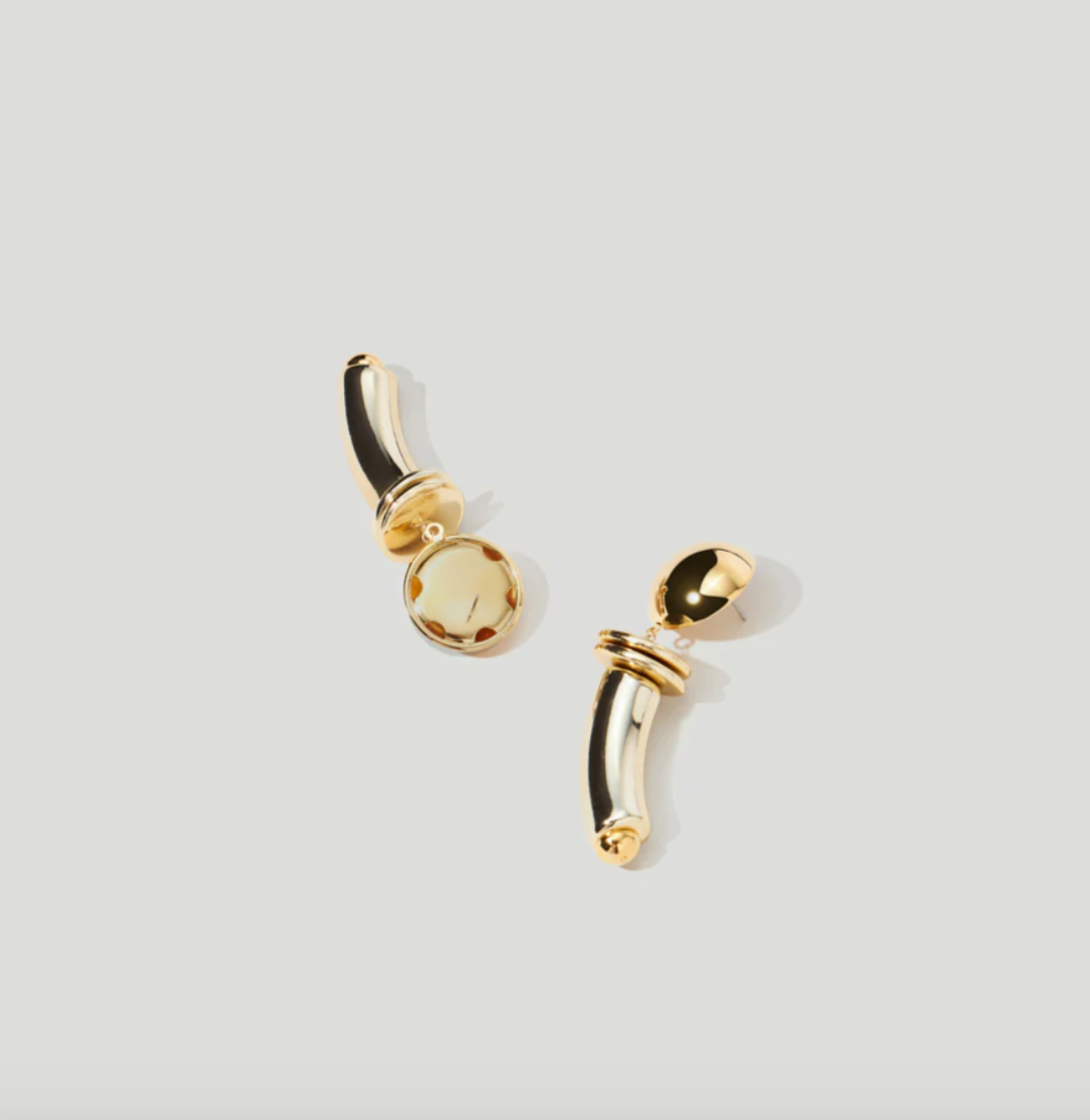 Totem Short Gold Earrings