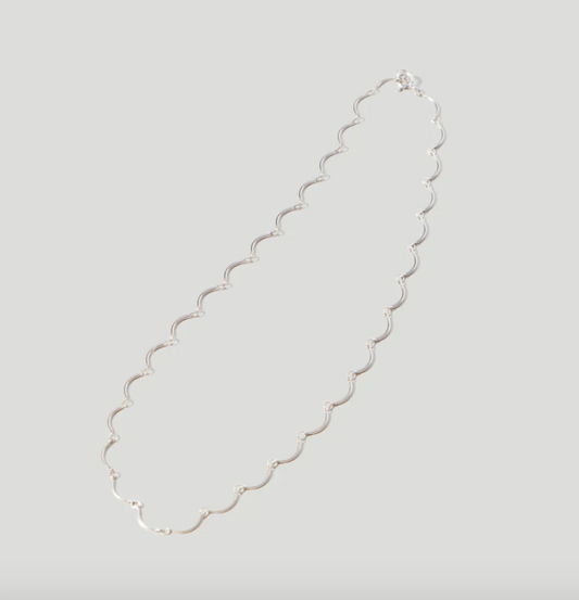 Silver Scallop Necklace