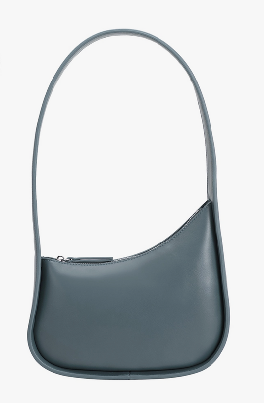 Slate Gray Organic Shaped Shoulder Bag