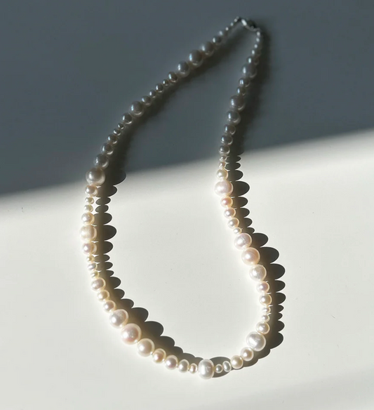 Large Mixed Pearl Necklace
