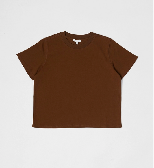 Brown Classic Fit Cotton T-Shirt