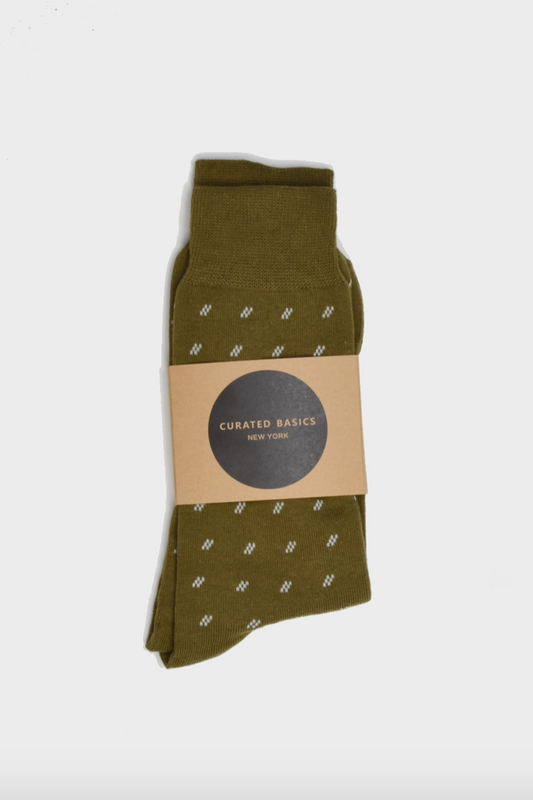 Olive Pattern Socks
