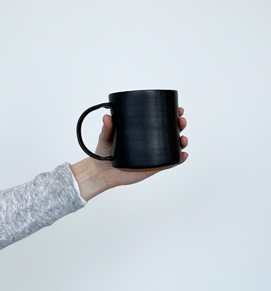 Black Handmade Ceramic Mug