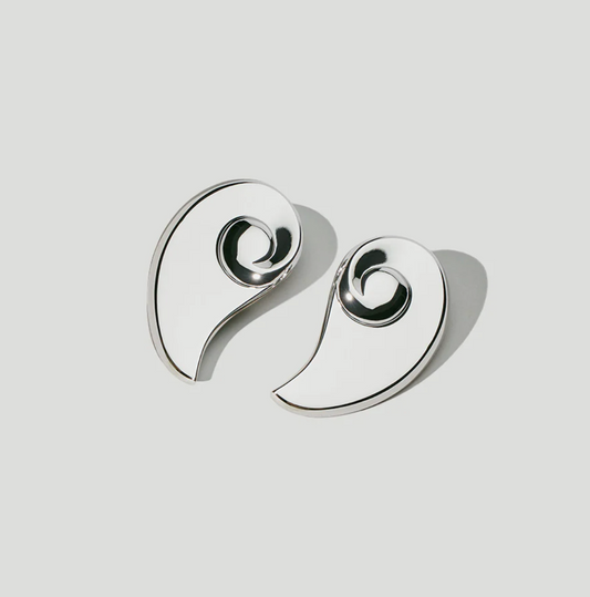 Silver Swirl Palma Sterling Silver Earrings