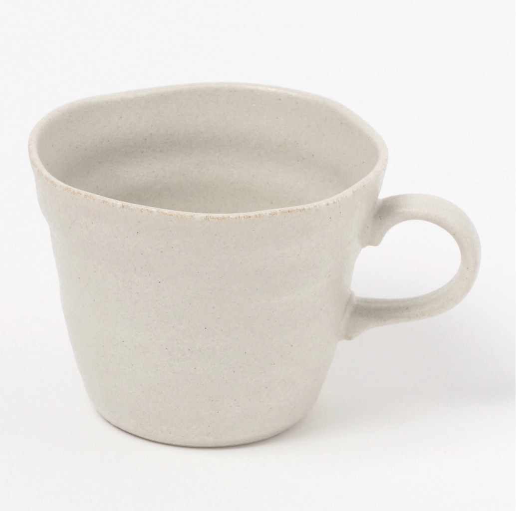 White Organic Ceramic Mug