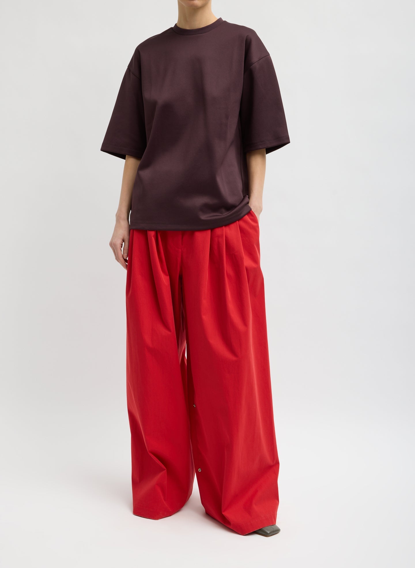 Brown Active Knit Easy T