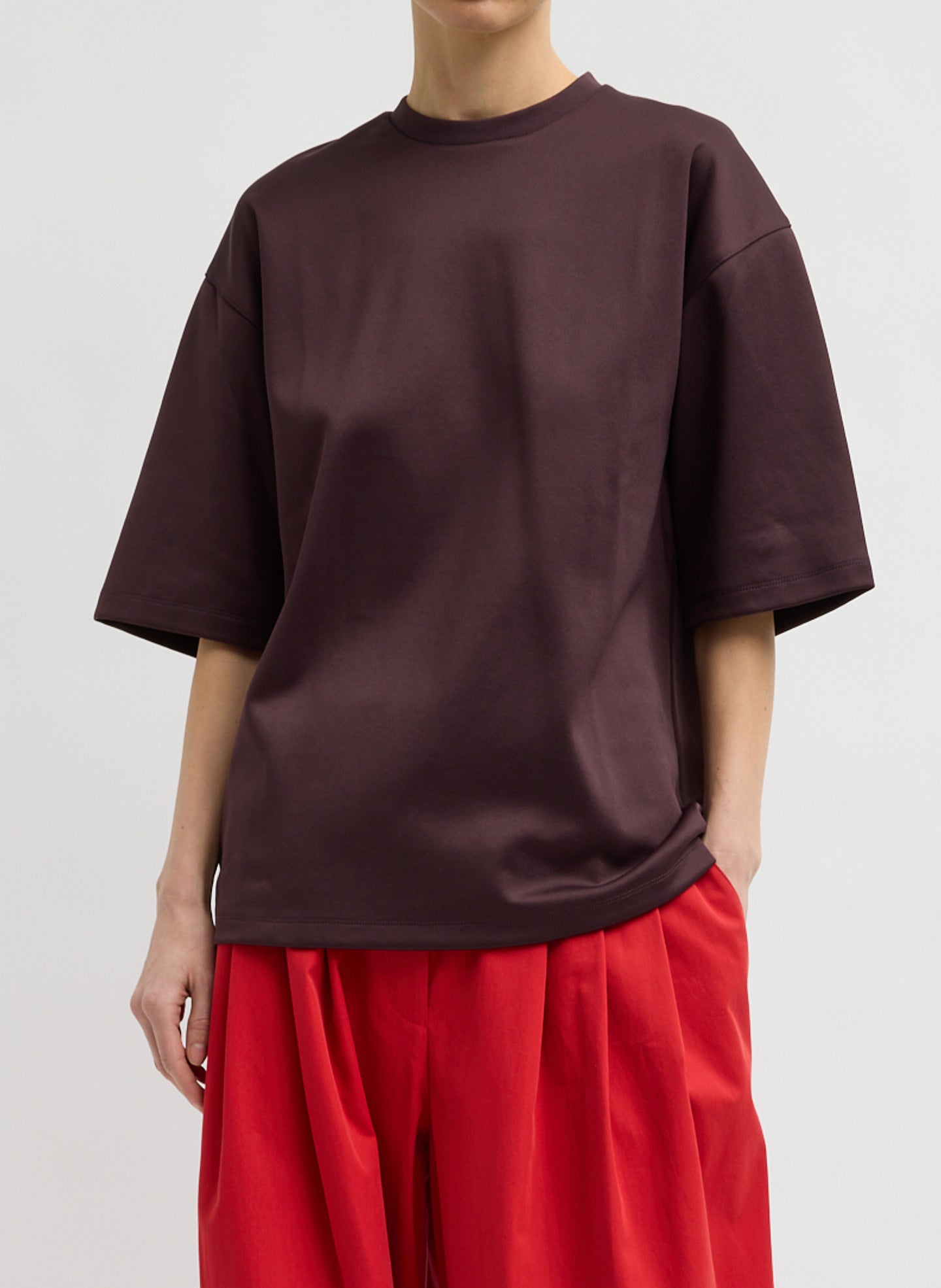 Brown Active Knit Easy T
