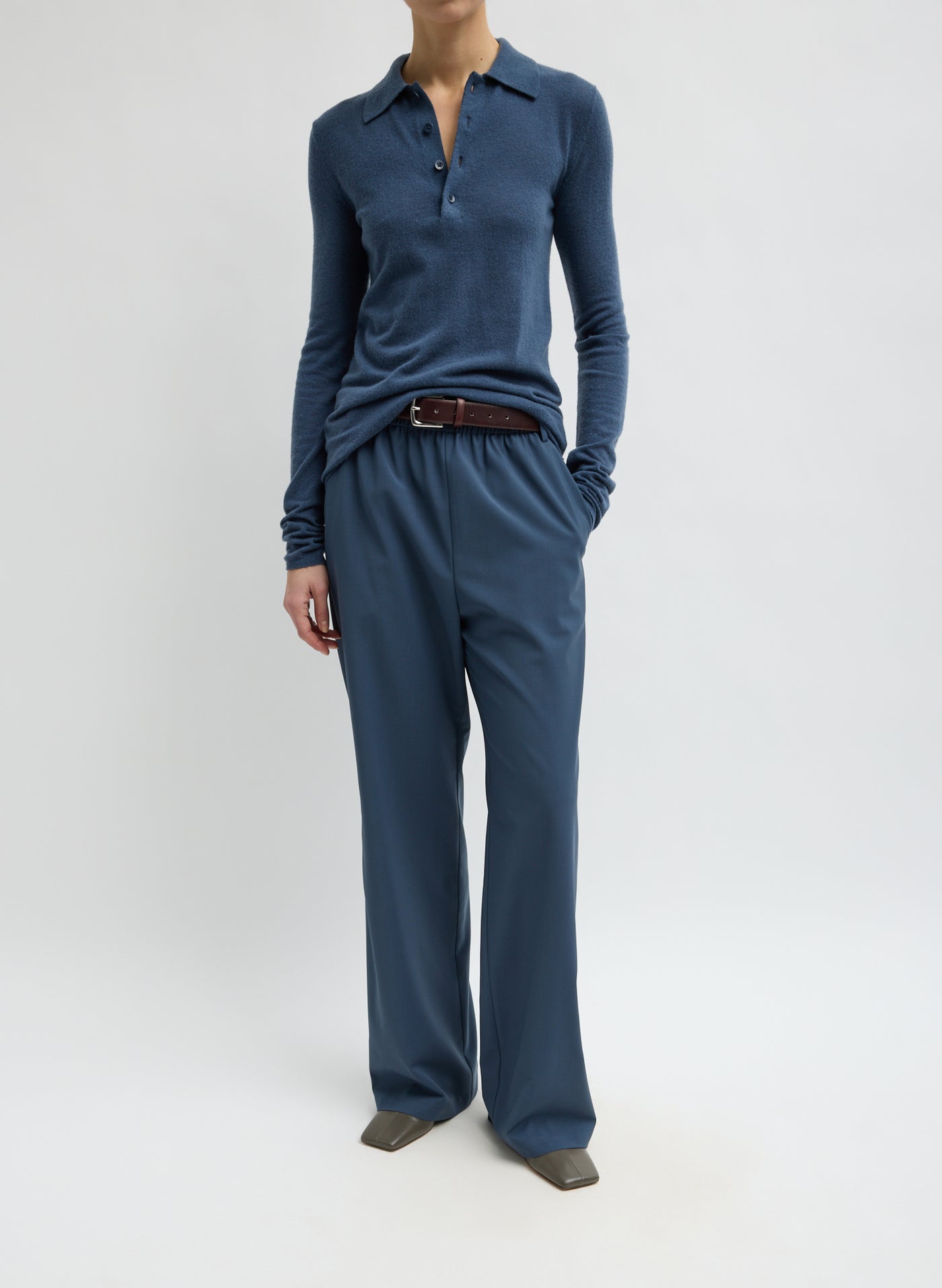 Blue Fog Tropical Wool Charles Trouser