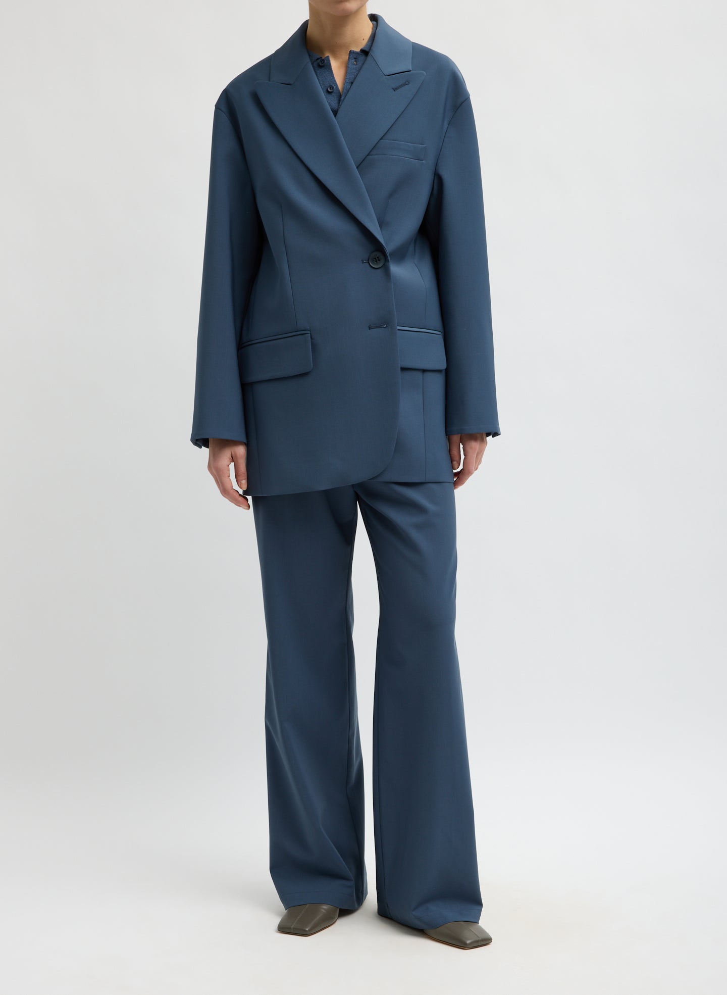 Blue Fog Tropical Wool Charles Trouser