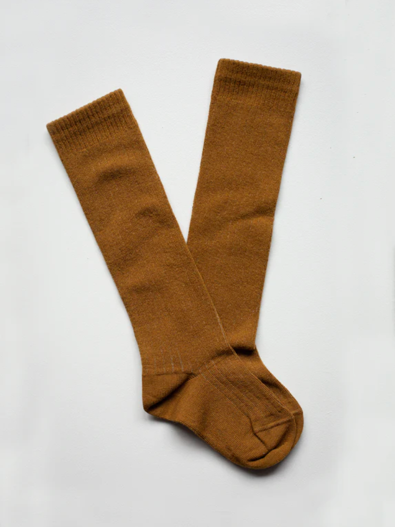 The Simple Folk Bronze Cotton Ribbed Socks at Alas Eius