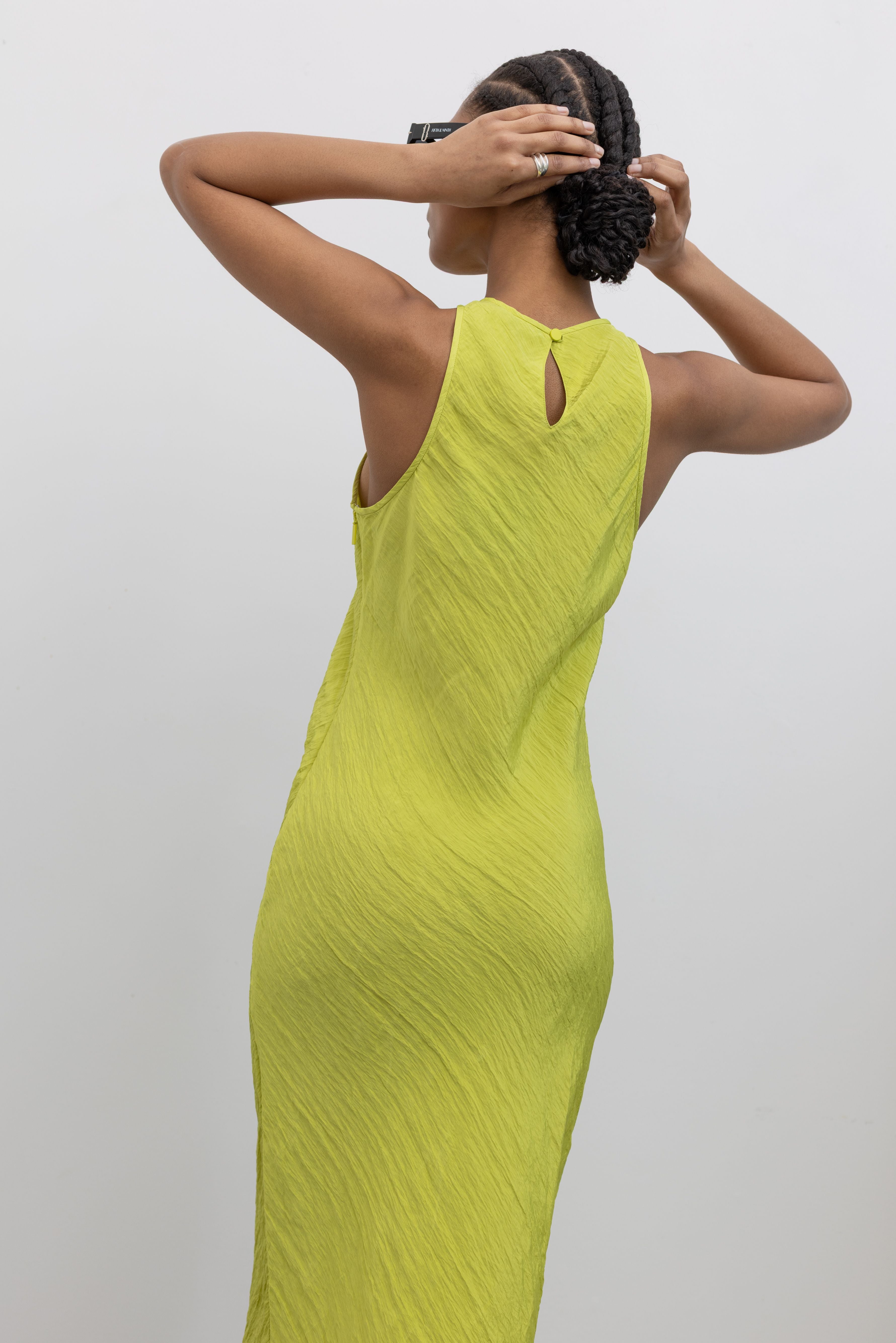 Crinkle Slip Midi Bias Dress - More Colors Available Charcoal / 02 Crinkle Slip Midi Bias Dress - More Colors Available Charcoal / 02