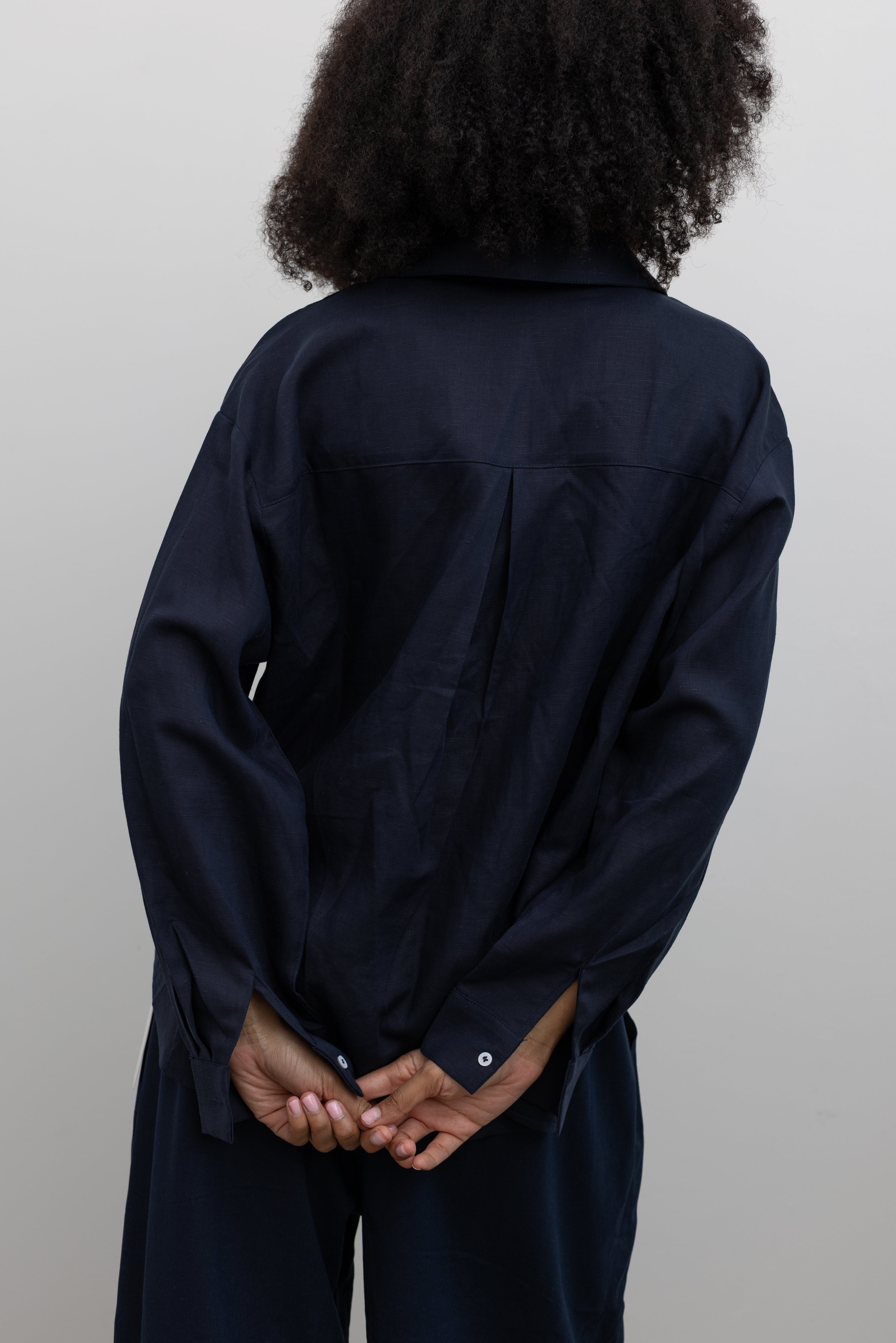 Dark Blue Button Down Shirt