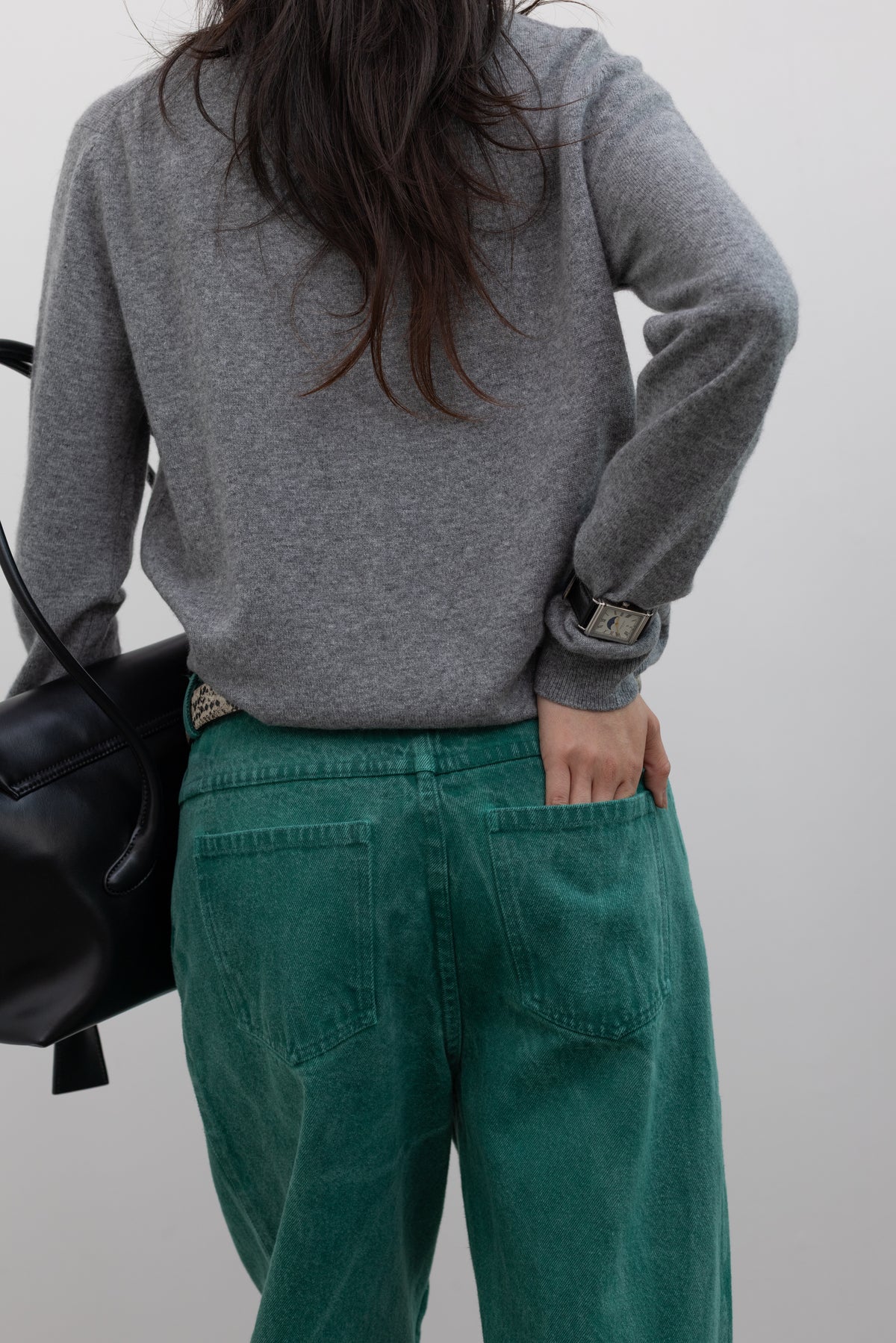 Gray Mock Neck Cardigan