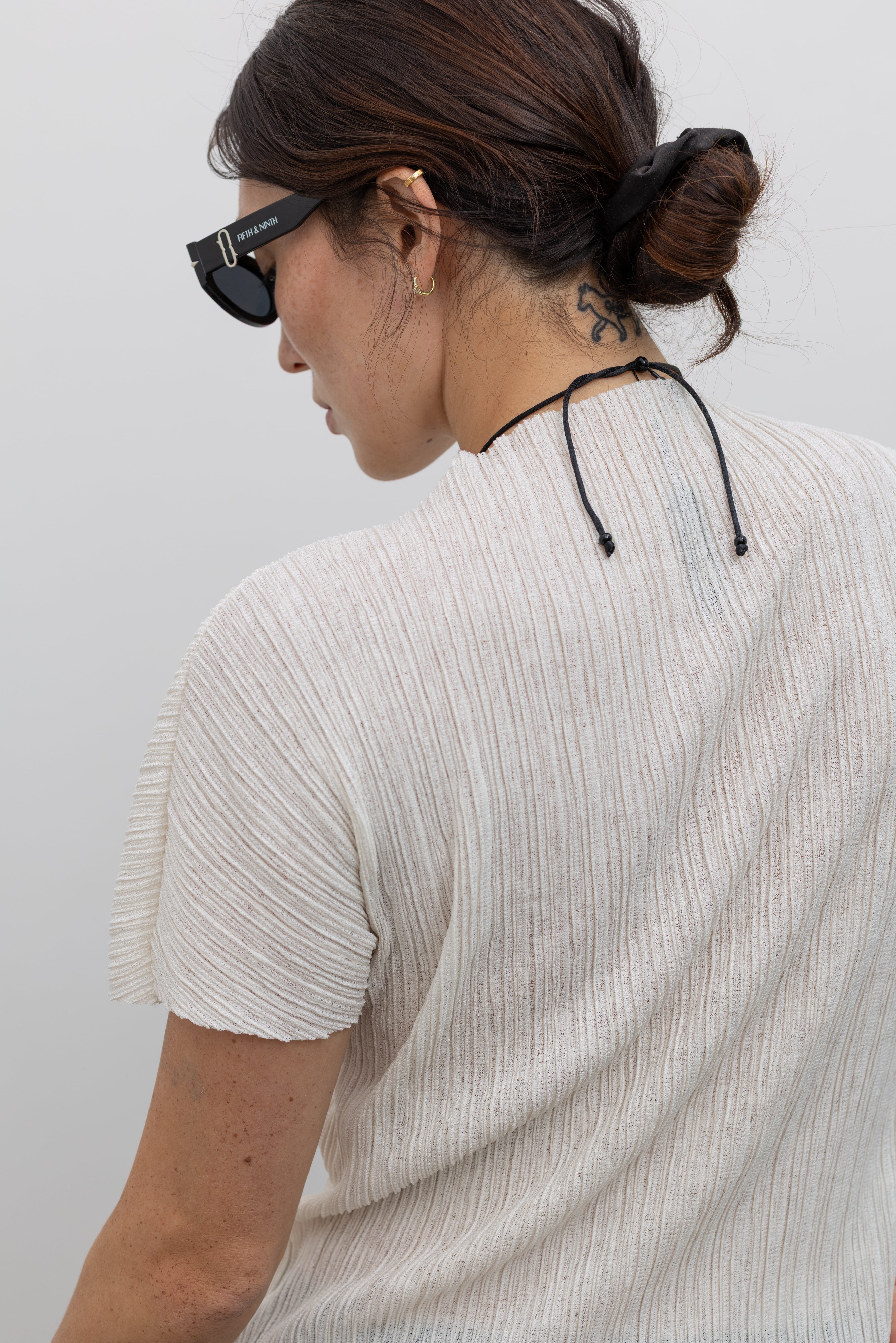 Black Shell Tassel Necklace