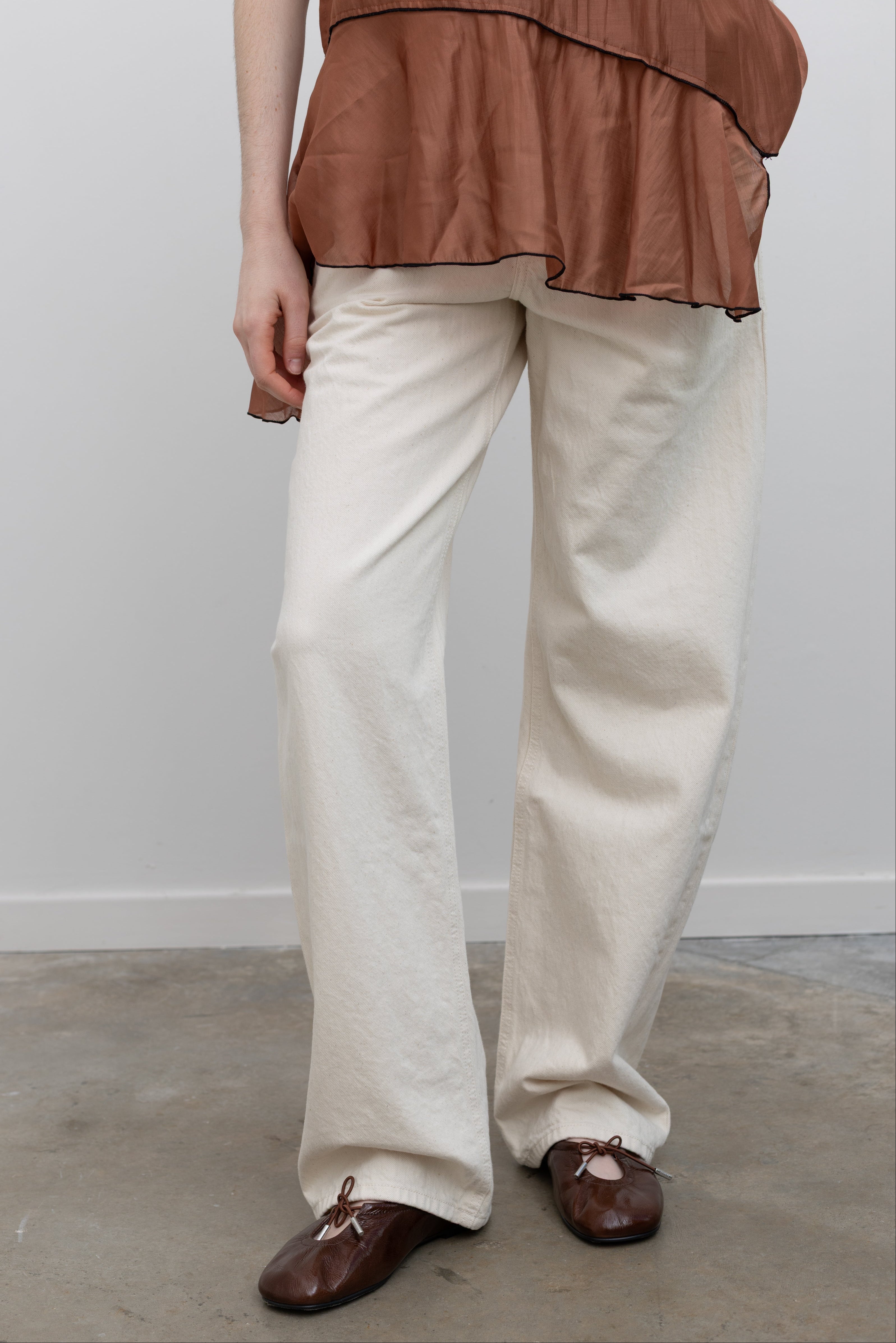 Rosalind Patent Brown Leather Ballet Flats
