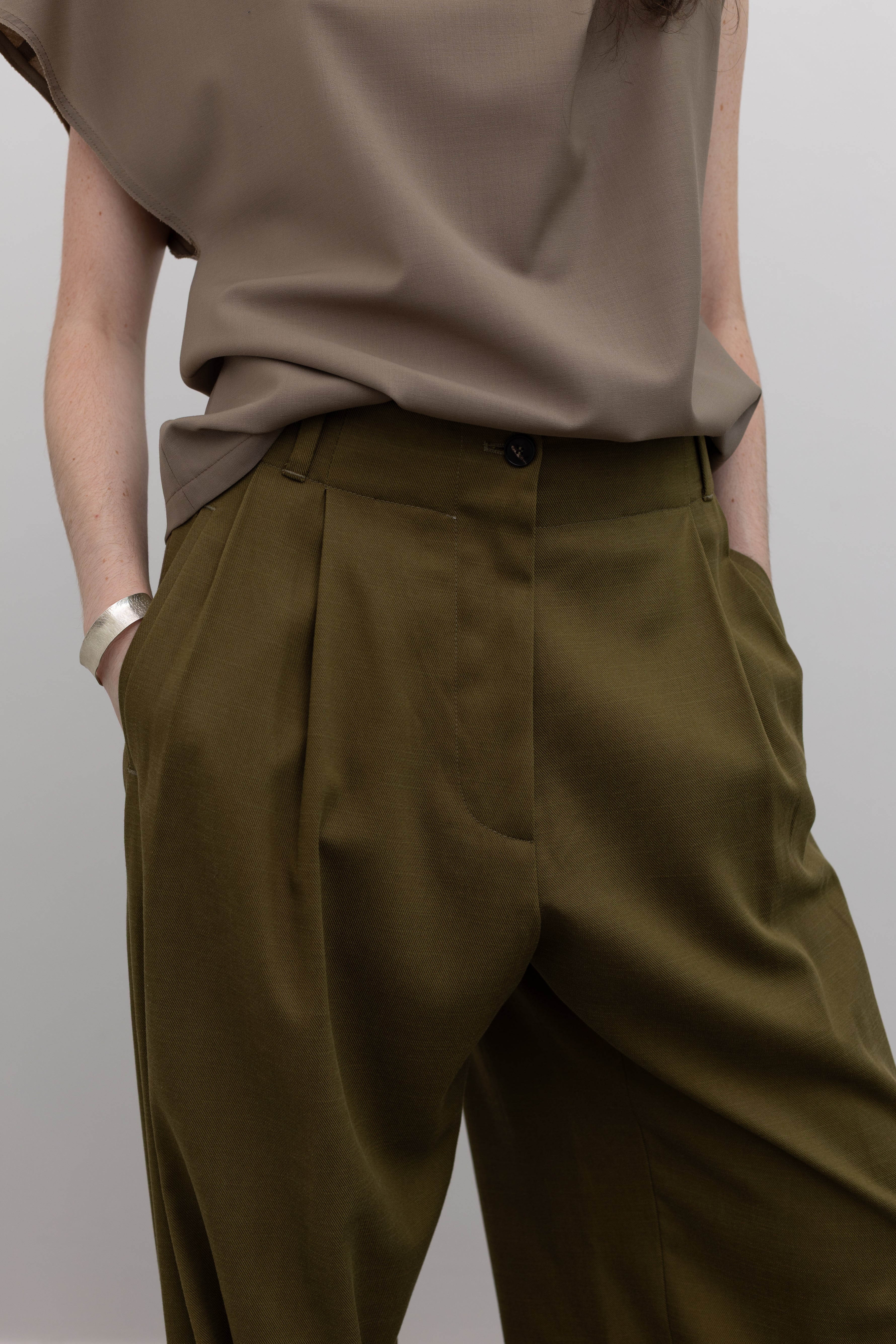 Trevis Army Green Trousers