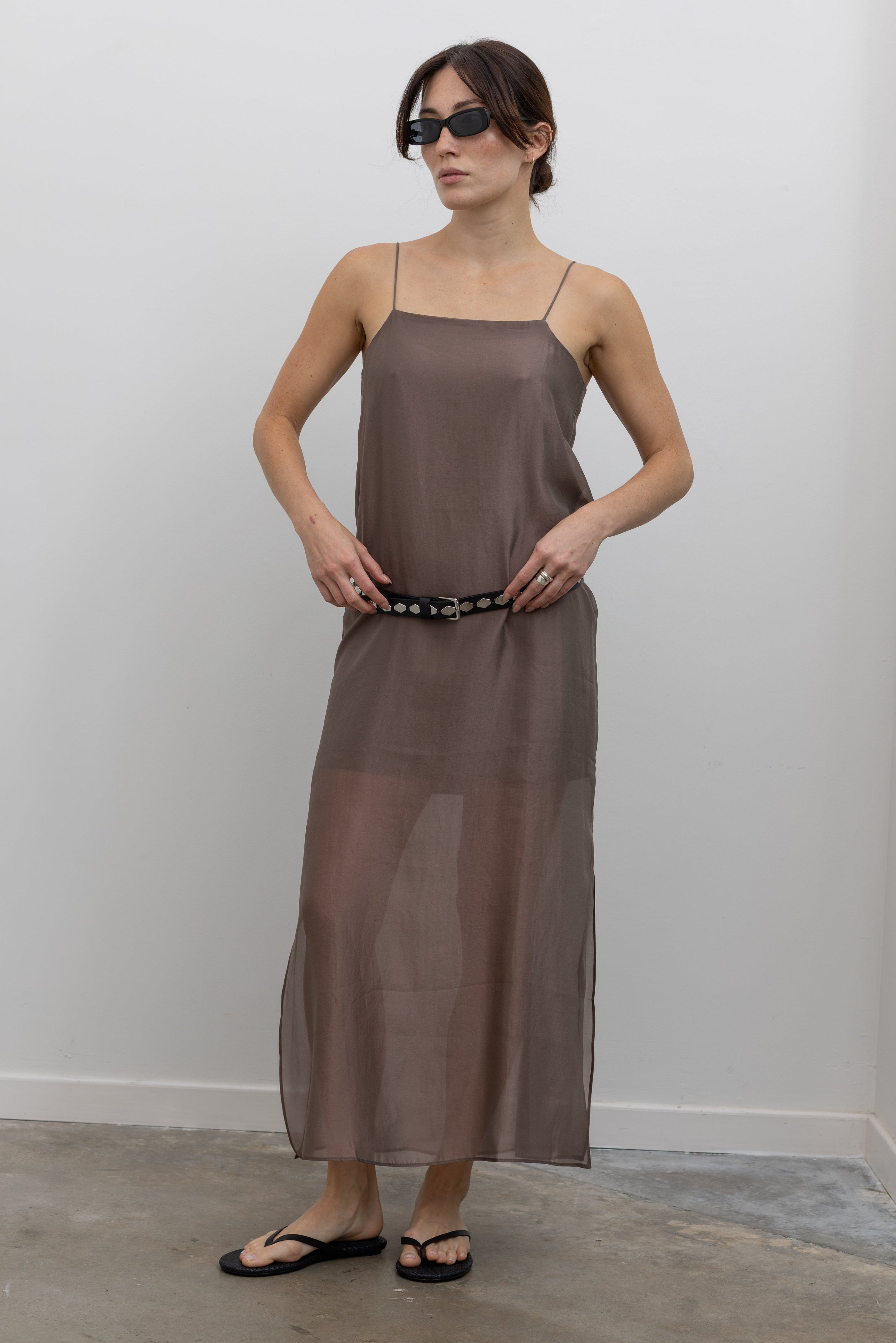 Quail Spaghetti Strap Maxi Dress