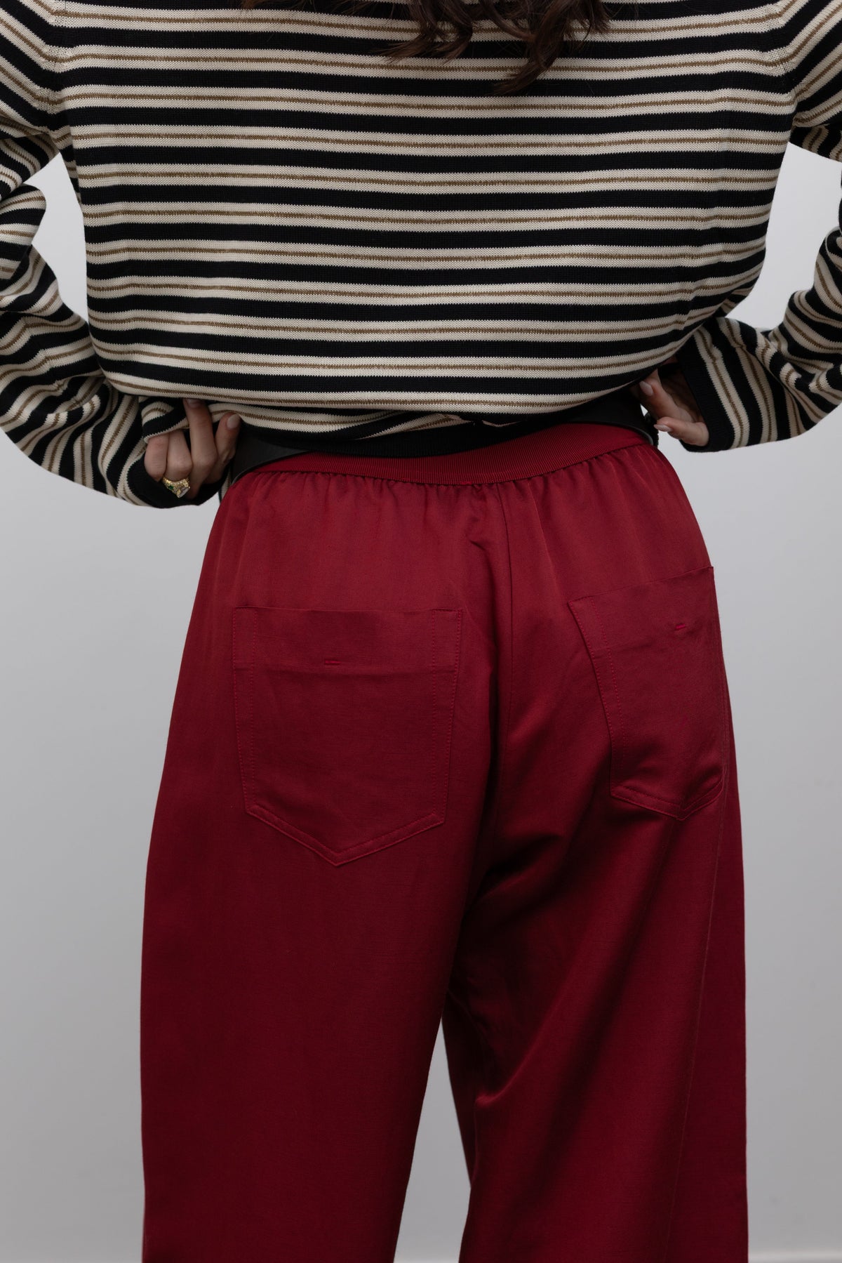 Quark Cherry Red Trousers