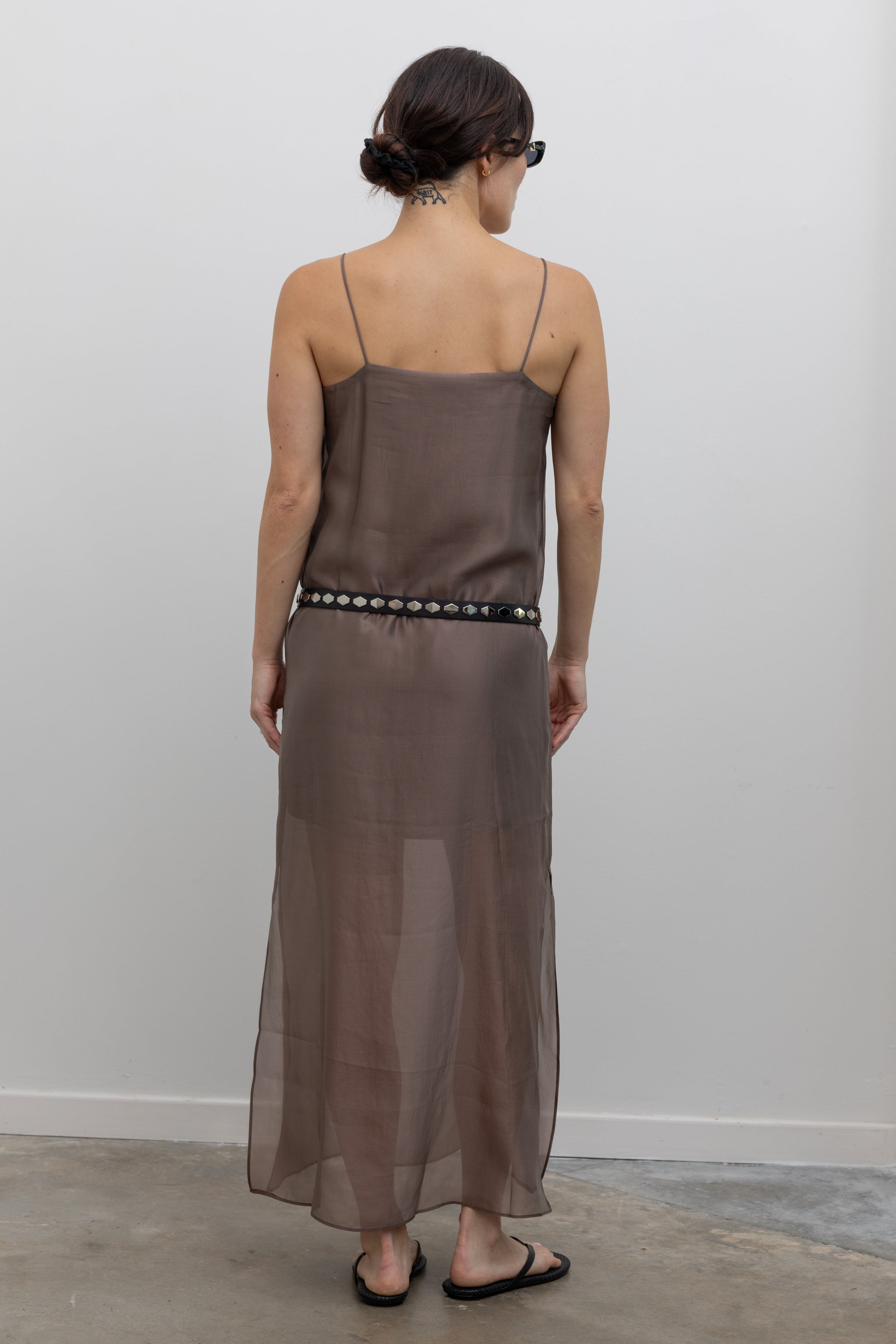 Quail Spaghetti Strap Maxi Dress