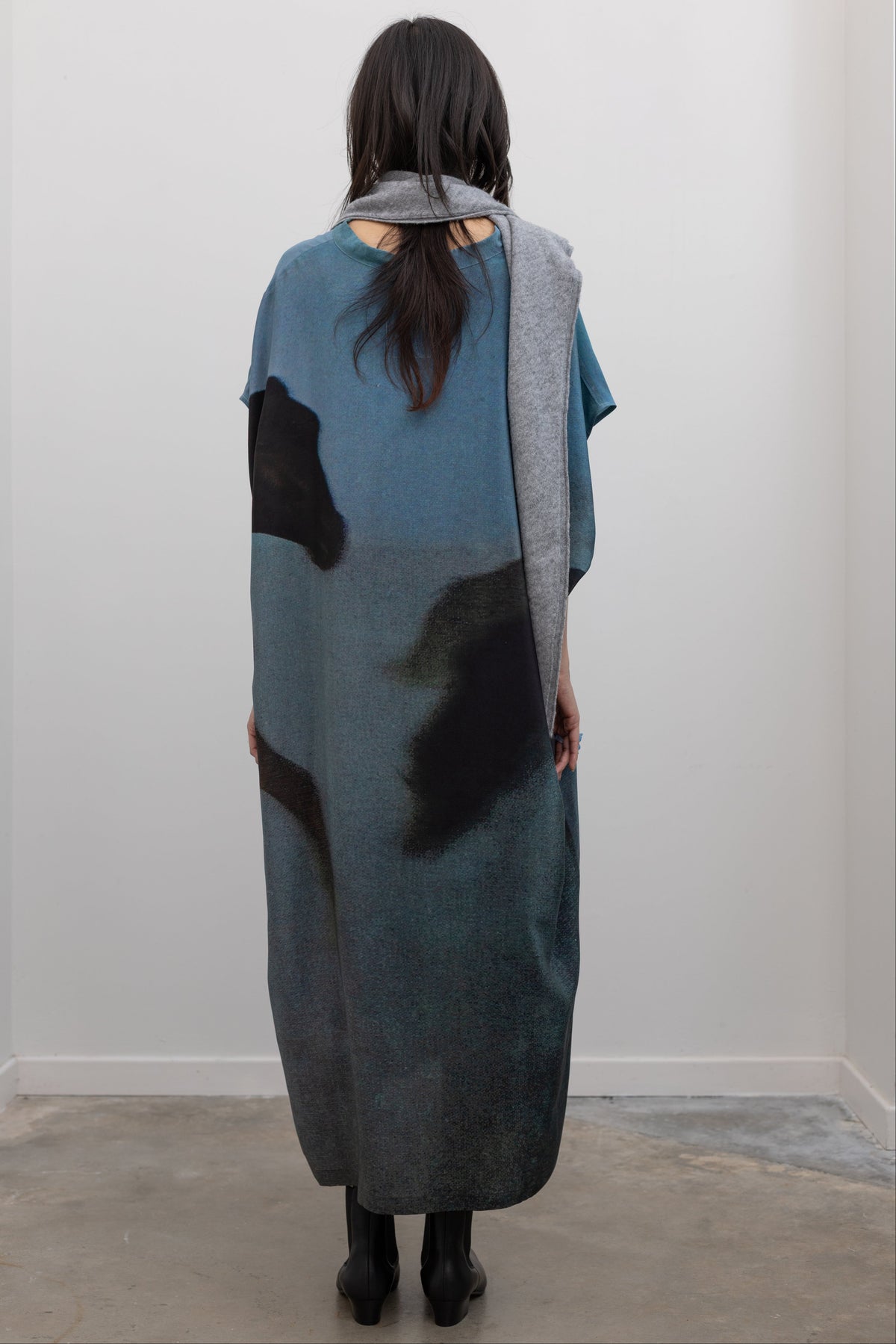 Horse Print Silk Overdress