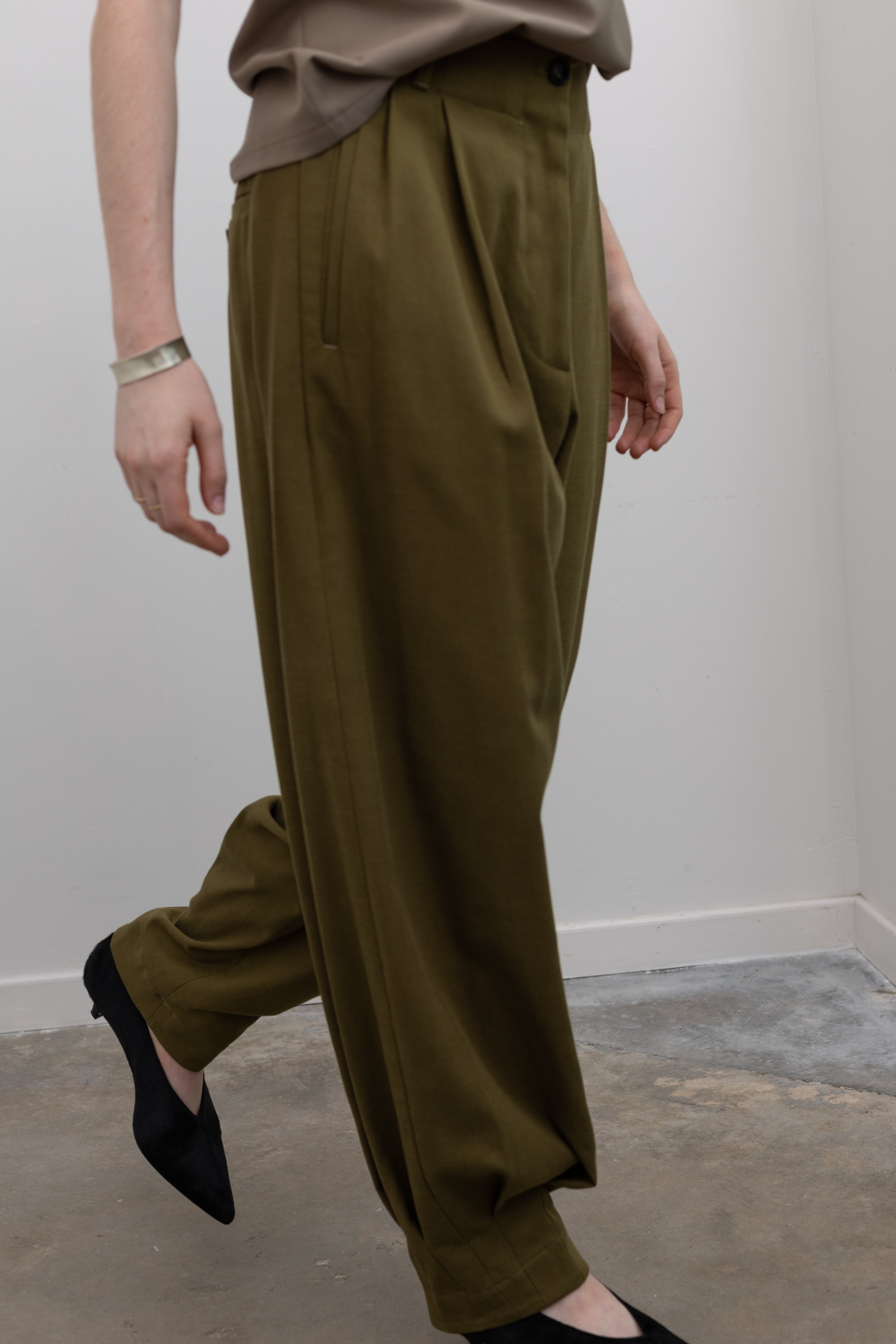 Trevis Army Green Trousers