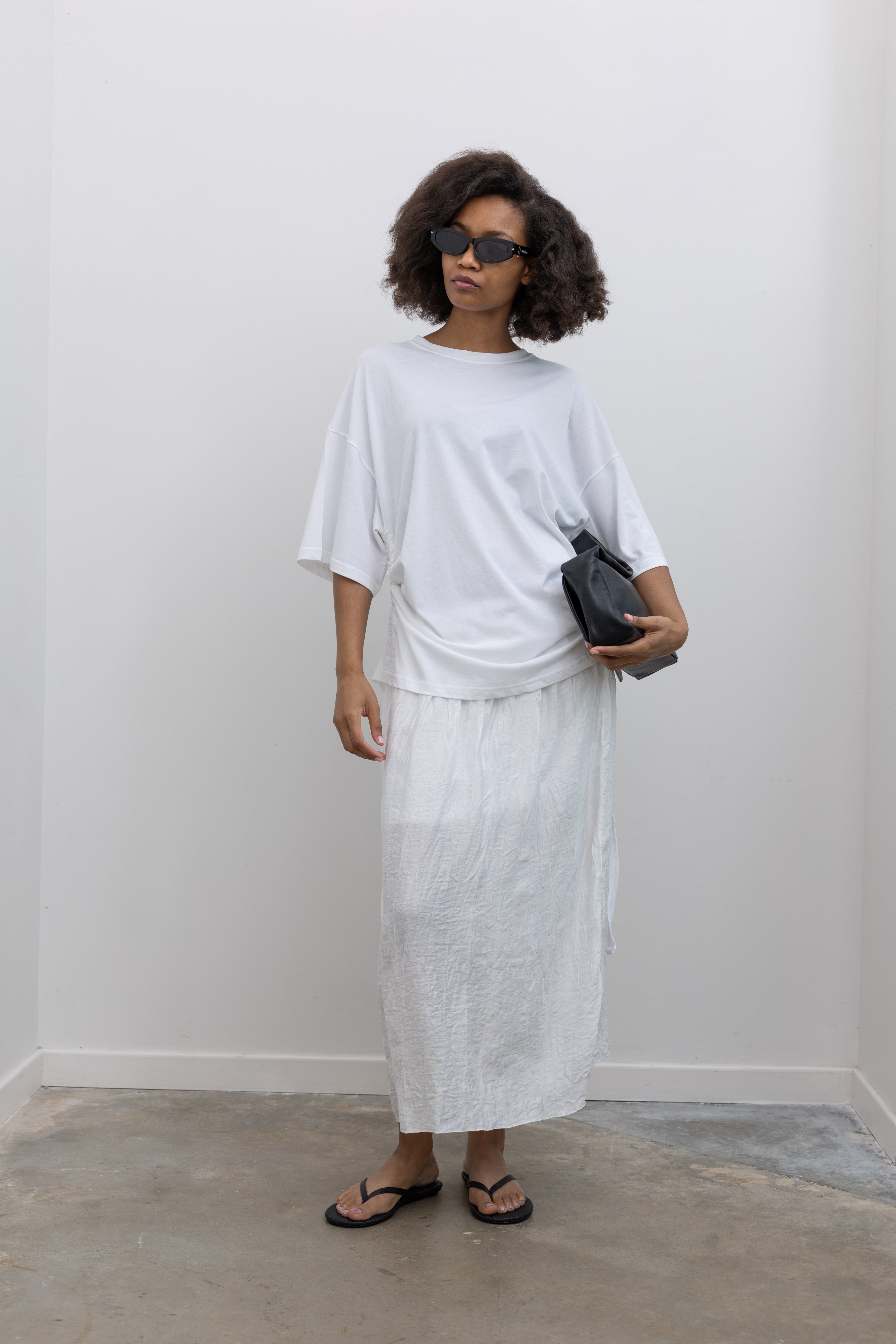 White Tunnel Tie T-Shirt