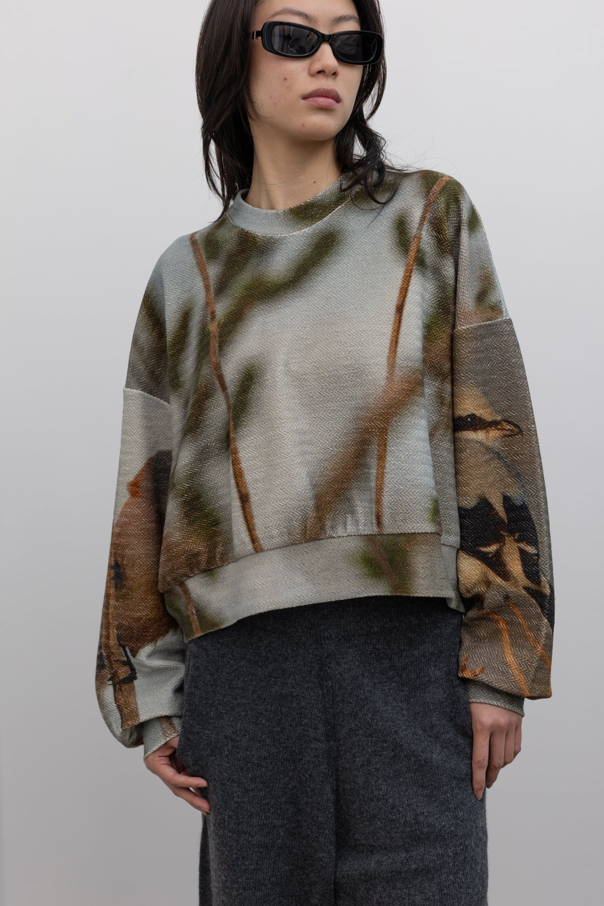 Printed Short Sweater