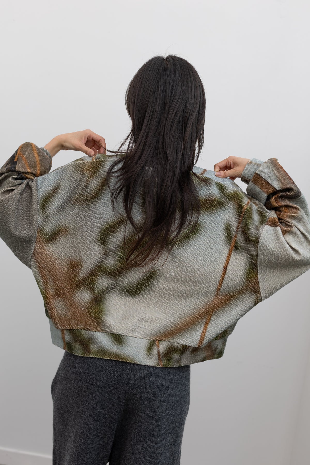 Printed Short Sweater