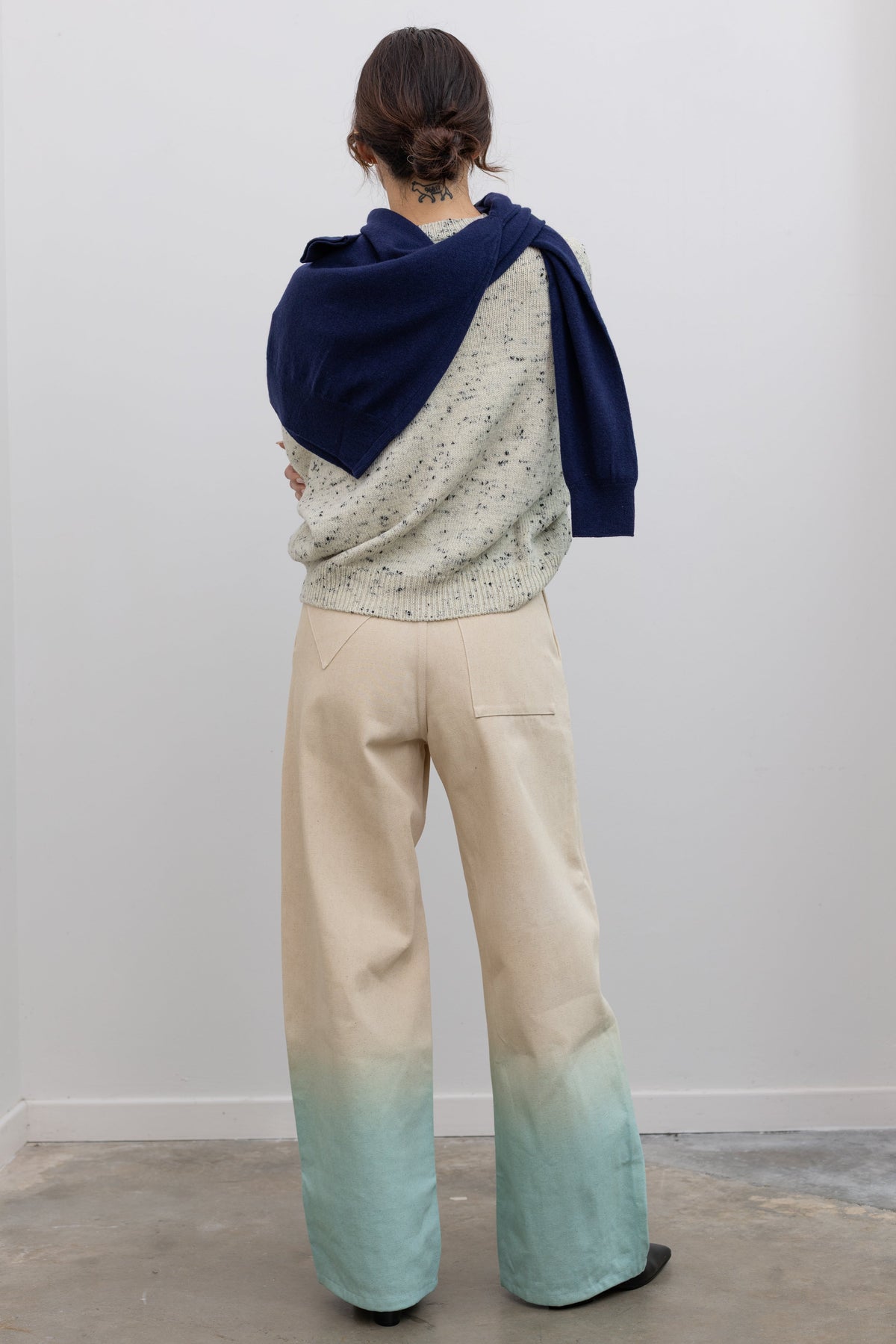 Dip Dyed Glacier Wide Leg Jeans