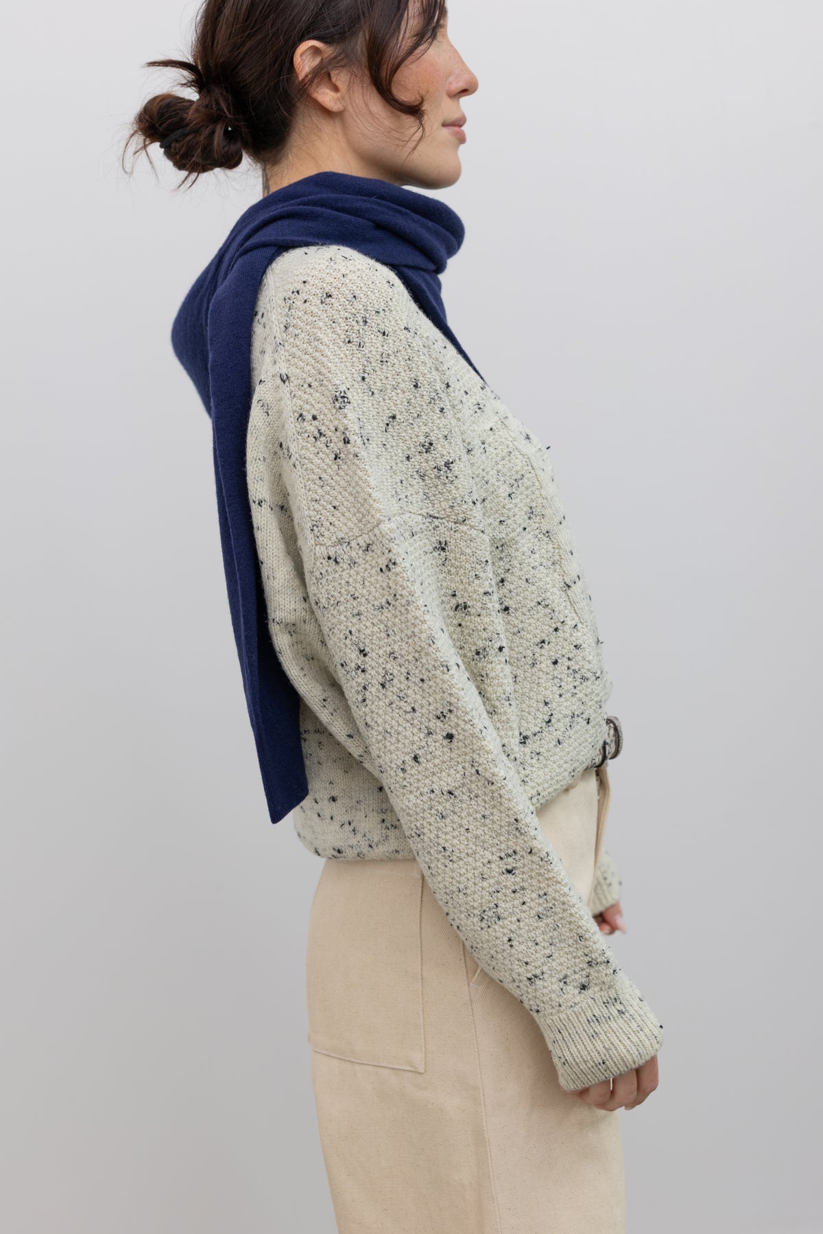 Merino Wool Marled Cordera Sweater