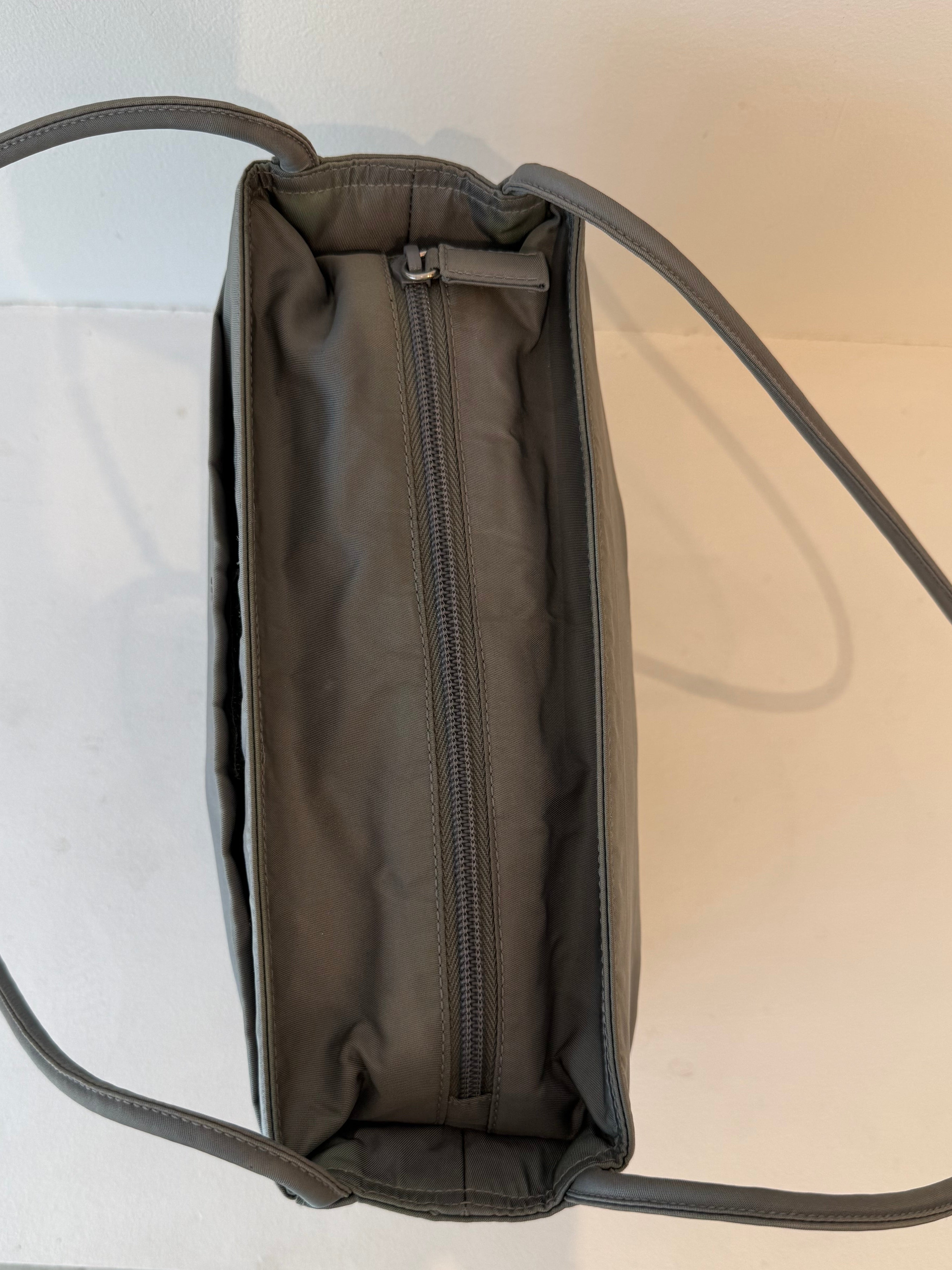 Alas Eius Authentic Prada Nylon Handbag with Zip Top Closure Luxury Fashion Bag at Alas Eius