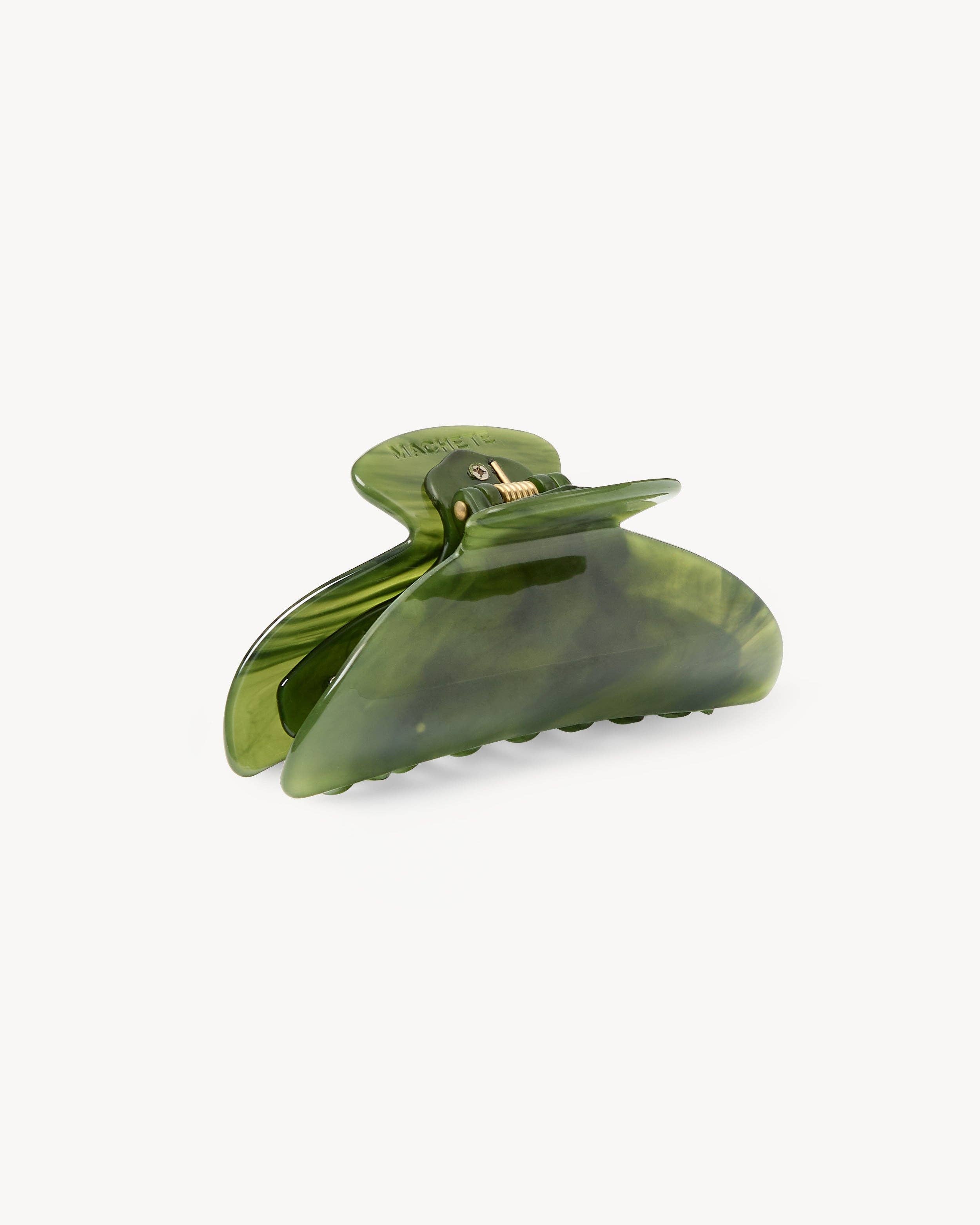 Midi Heirloom Claw in Algae by MACHETE Sustainable Italian Acetate Hair Clip for All Hair Types at Alas Eius