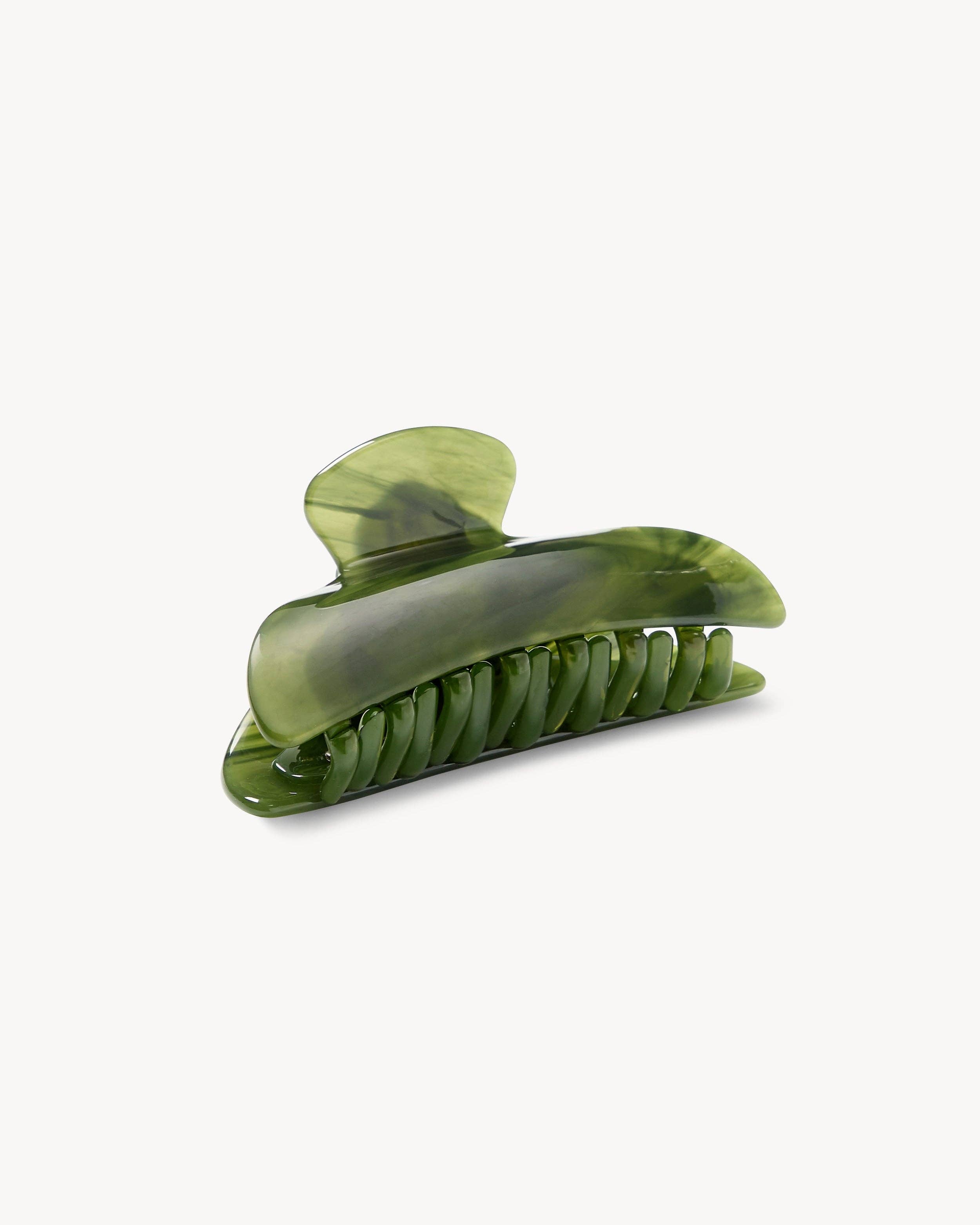 MACHETE Algae Green Midi Heirloom Claw Reinforced Hardware Hair Accessory for Secure Hold at Alas Eius