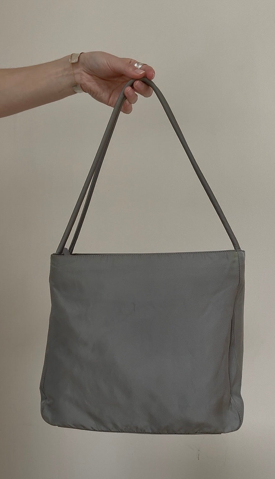 Alas Eius Prada Green Nylon Top Handle Bag Designer Fashion Accessory at Alas Eius