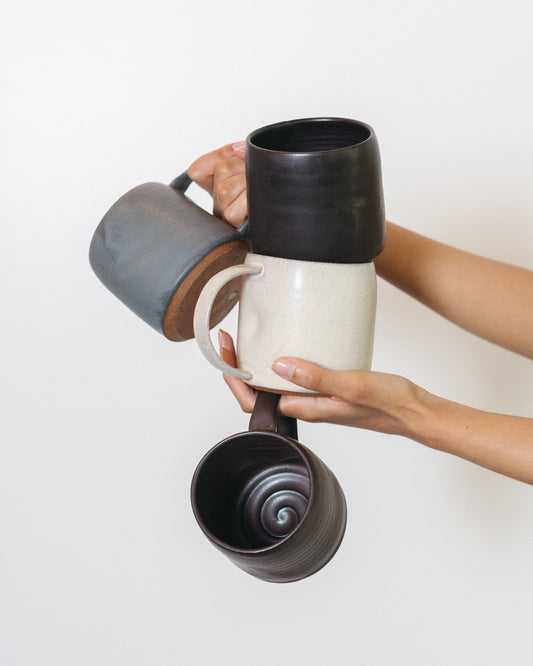Black Handmade Ceramic Mug