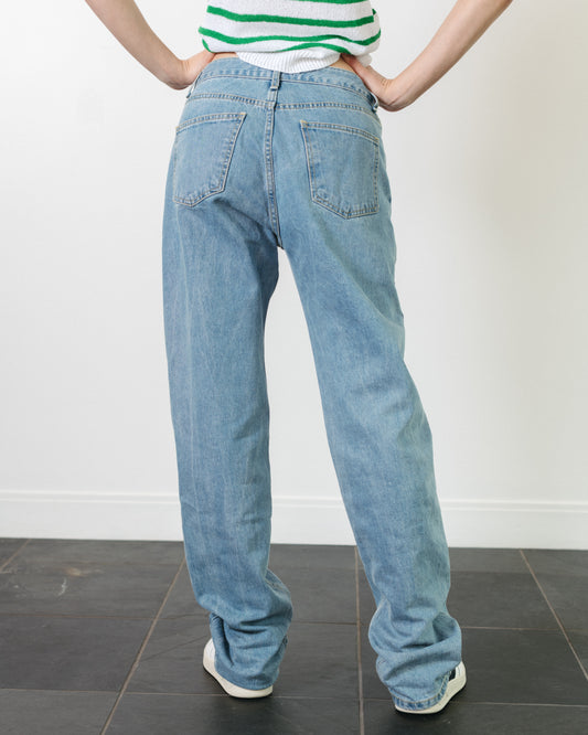 Maxi Length Button Fly Jeans