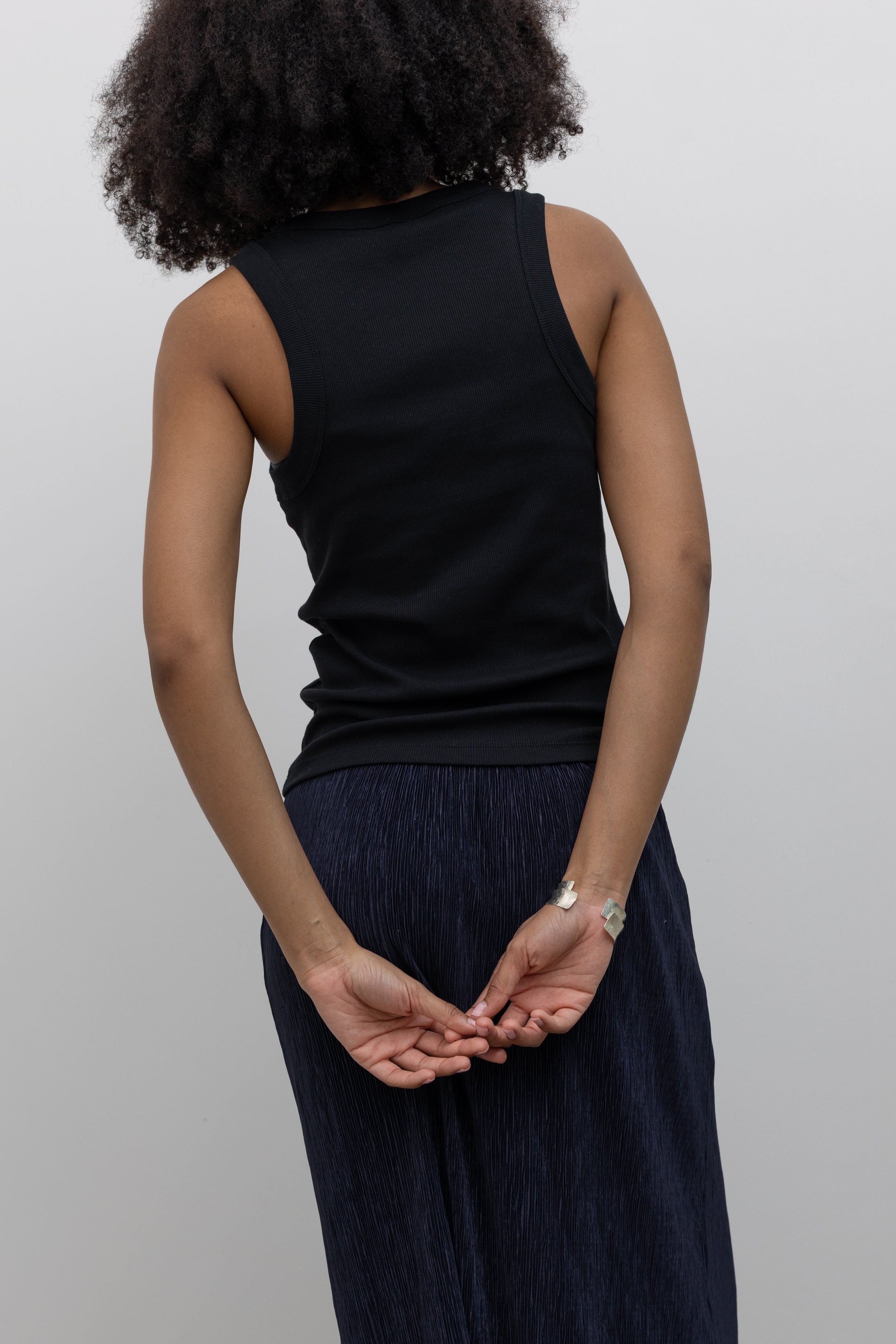 Alas Eius Women's Lightweight Ribbed Tank Top with Signature AE Embroidery at Alas Eius