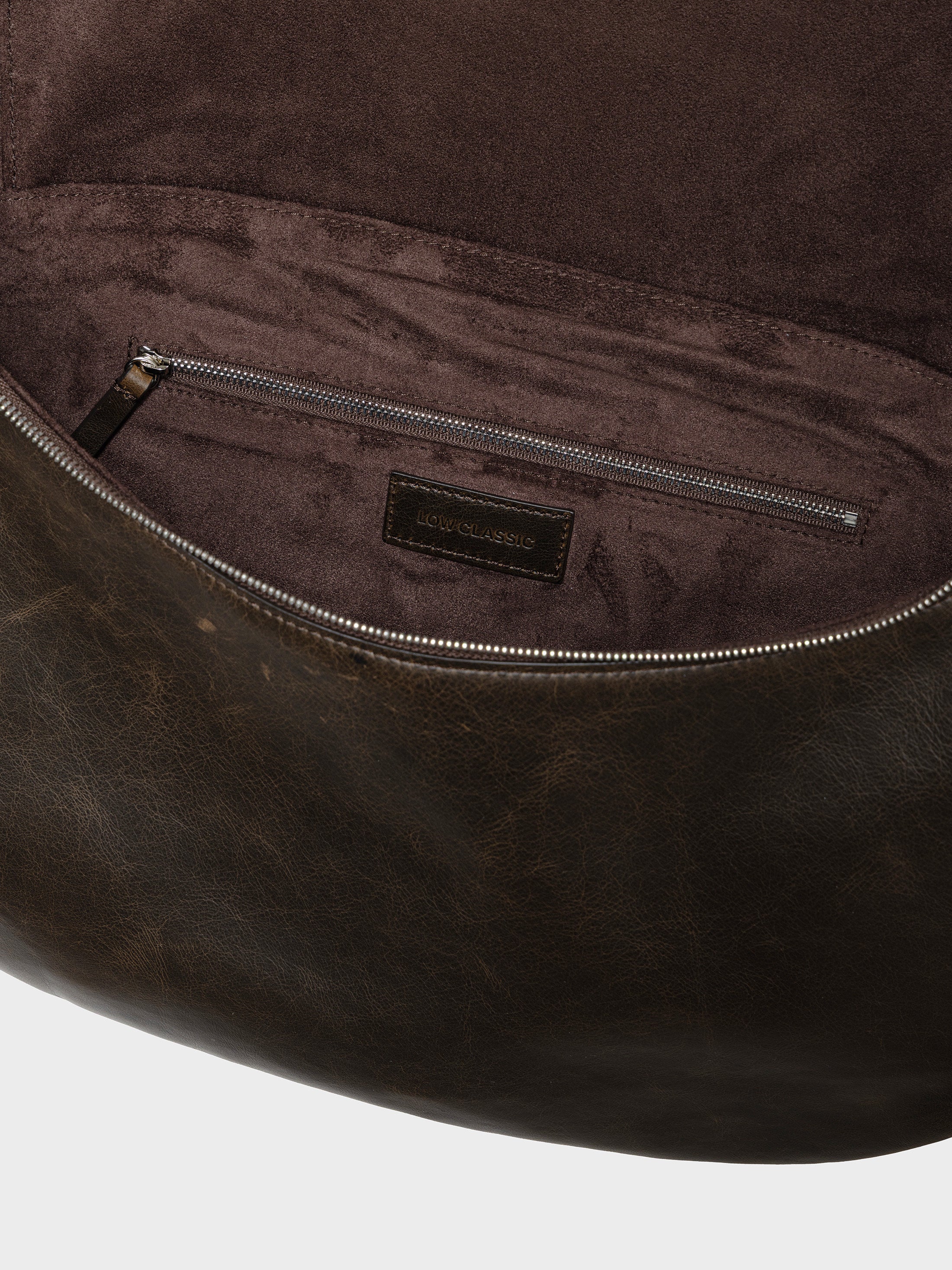 Brown Leather Cocoon Bag