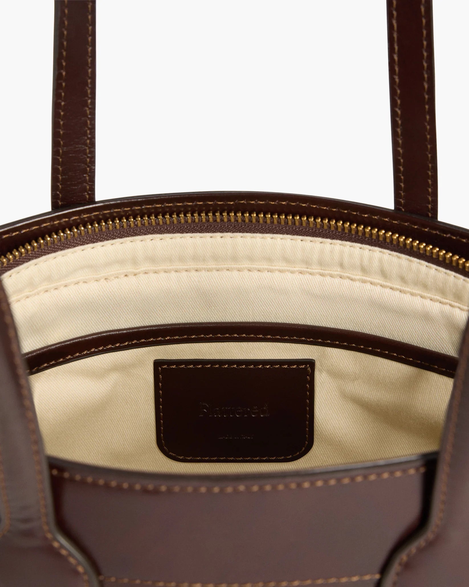 Greta Shoulder Bag Leather Hair Chocolate Dot