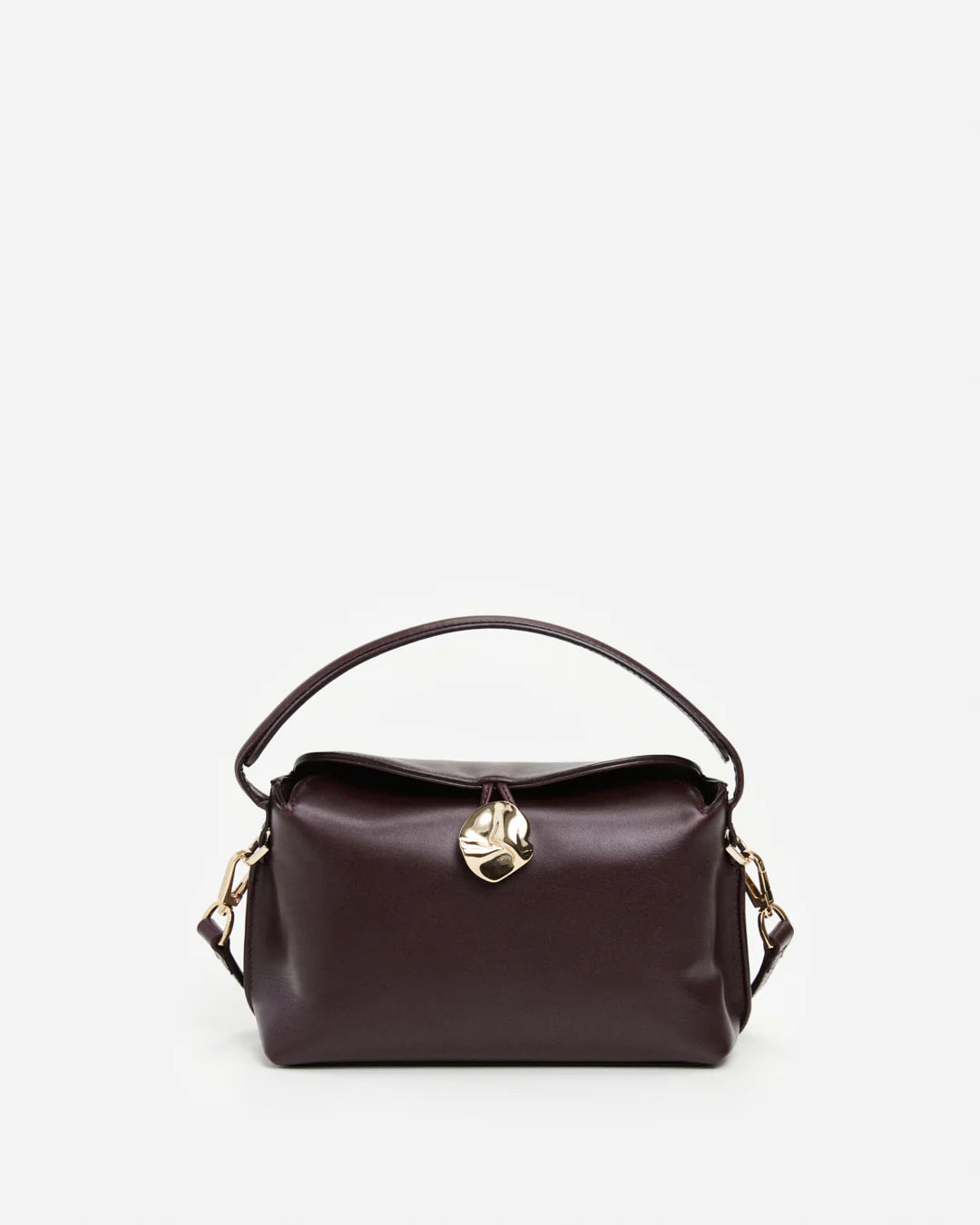 Hanna Burgundy Mini Leather Bag