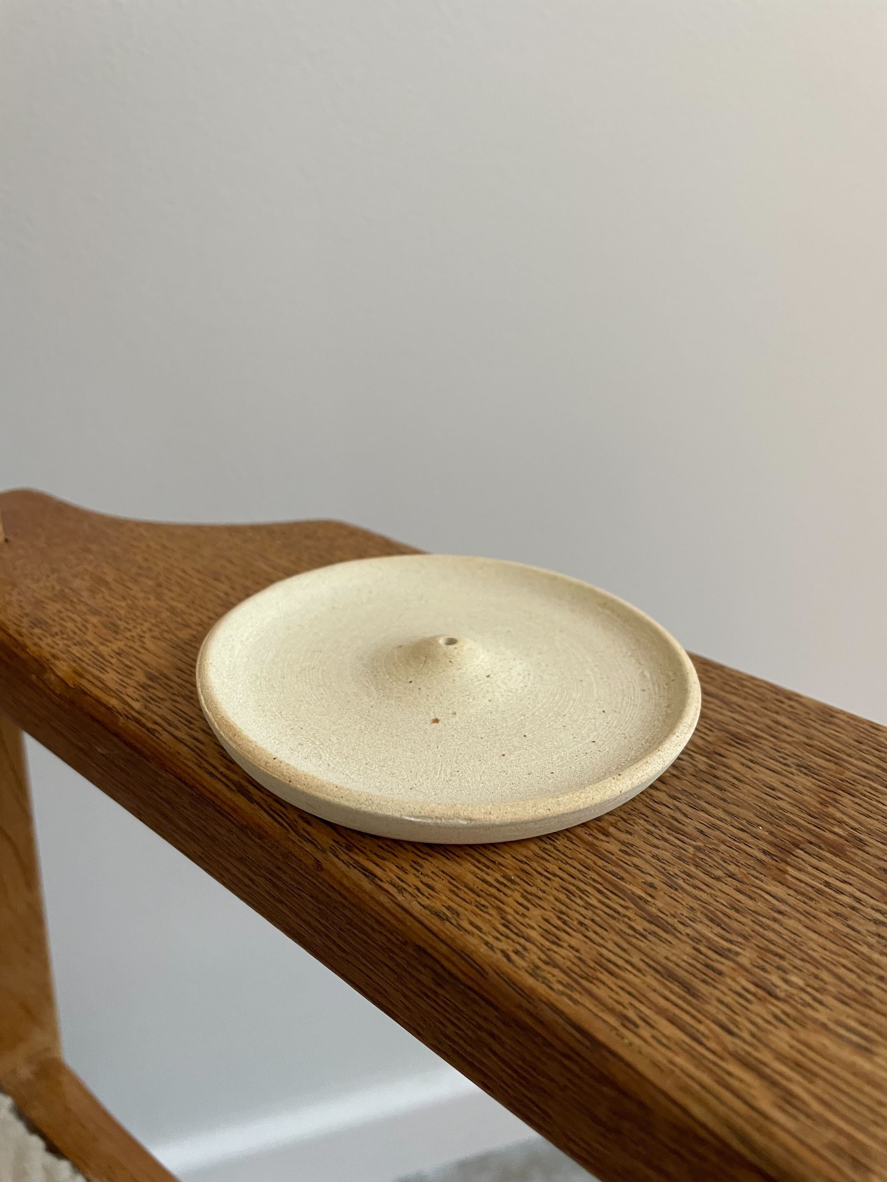 Round Ceramic Incense Holder