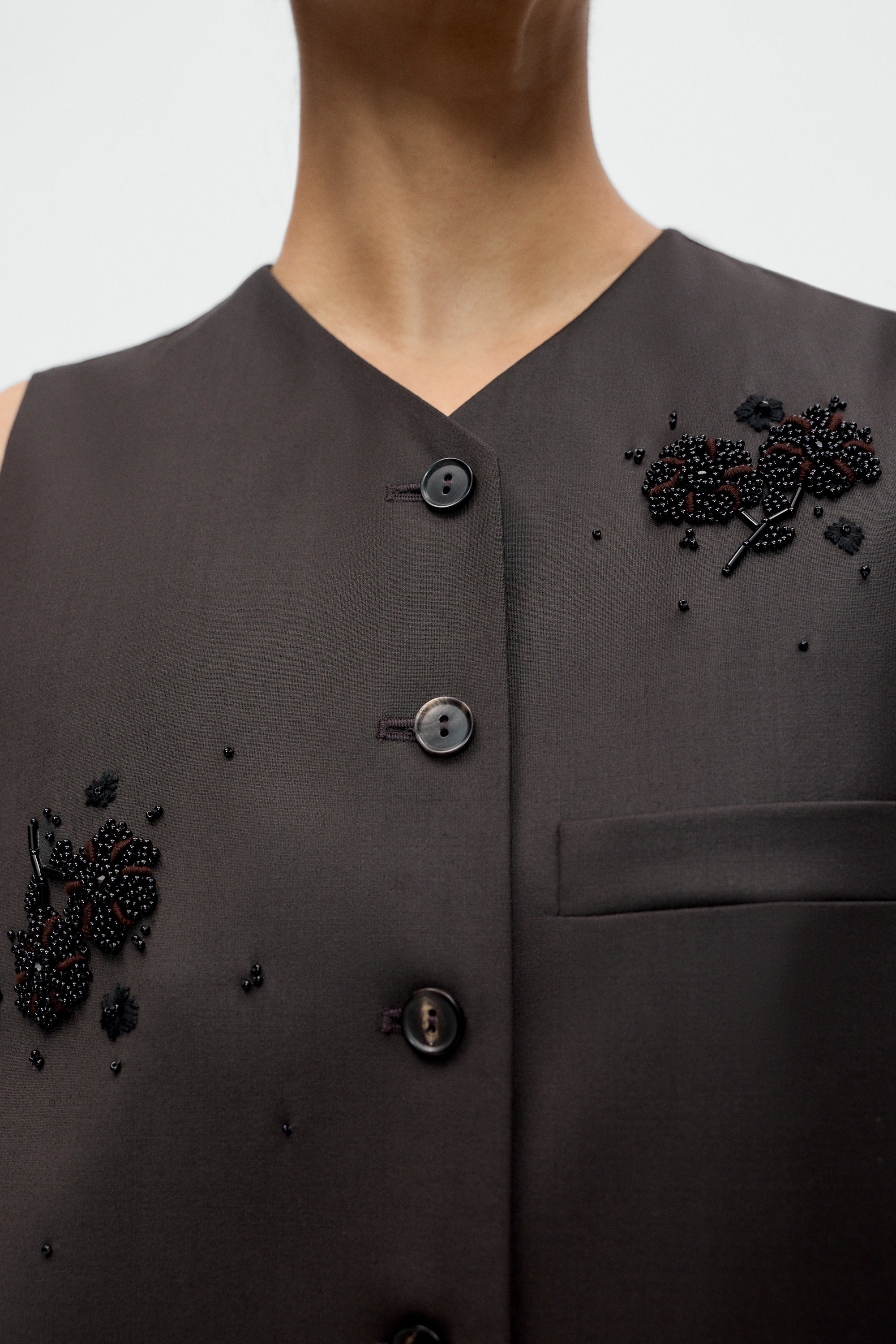 Cordera Pre-Fall 2026 Long Tailored Dress with Faux Welt Pocket at Alas Eius