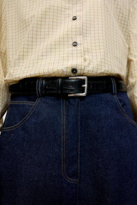 Black Crocodile Classic Belt