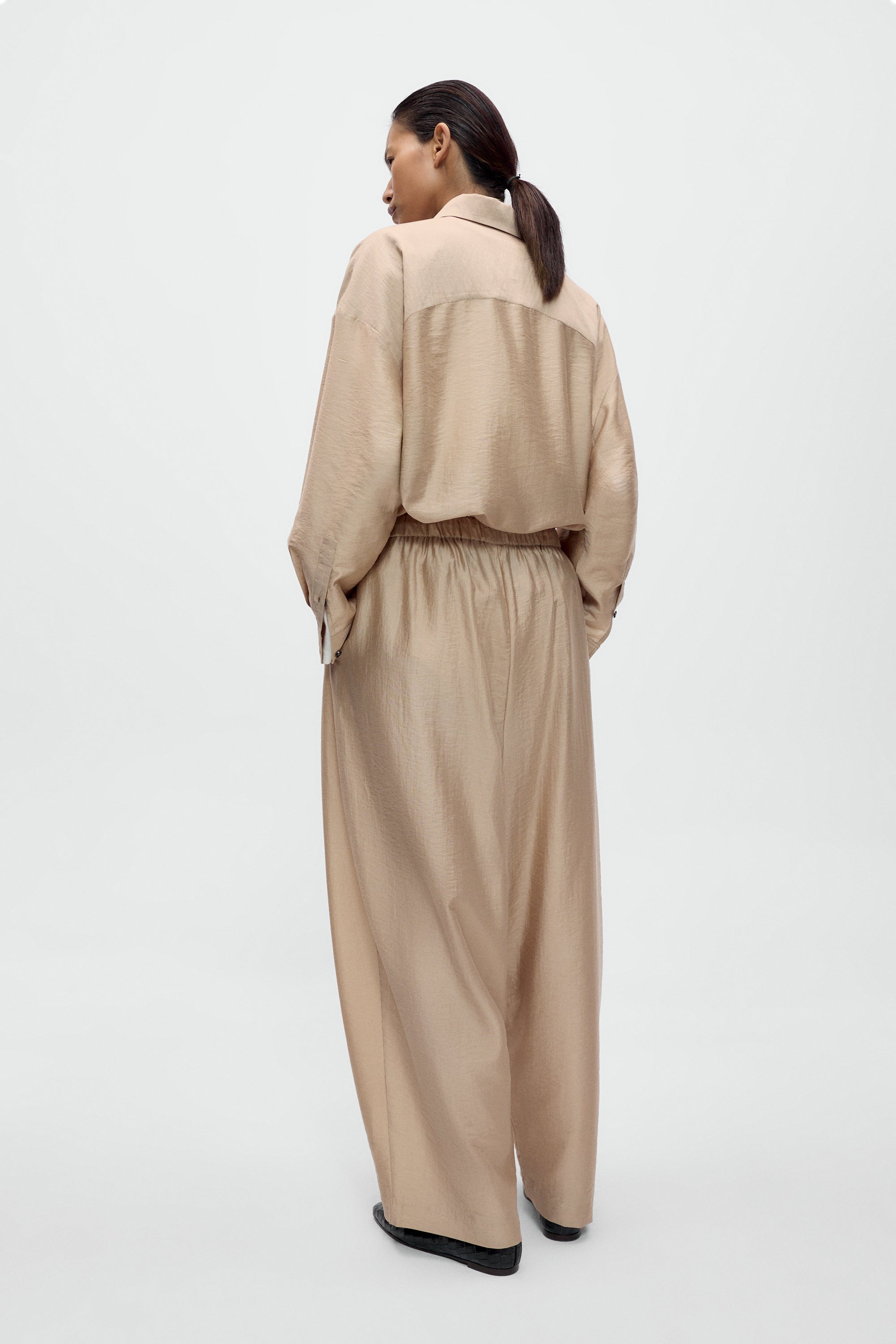 Beige Maxi Pants