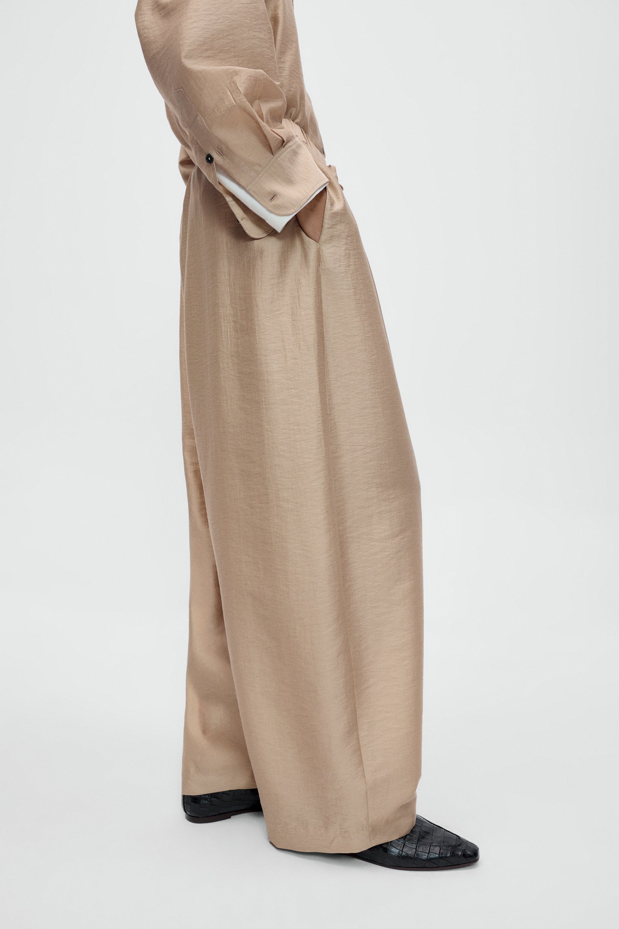 Beige Maxi Pants