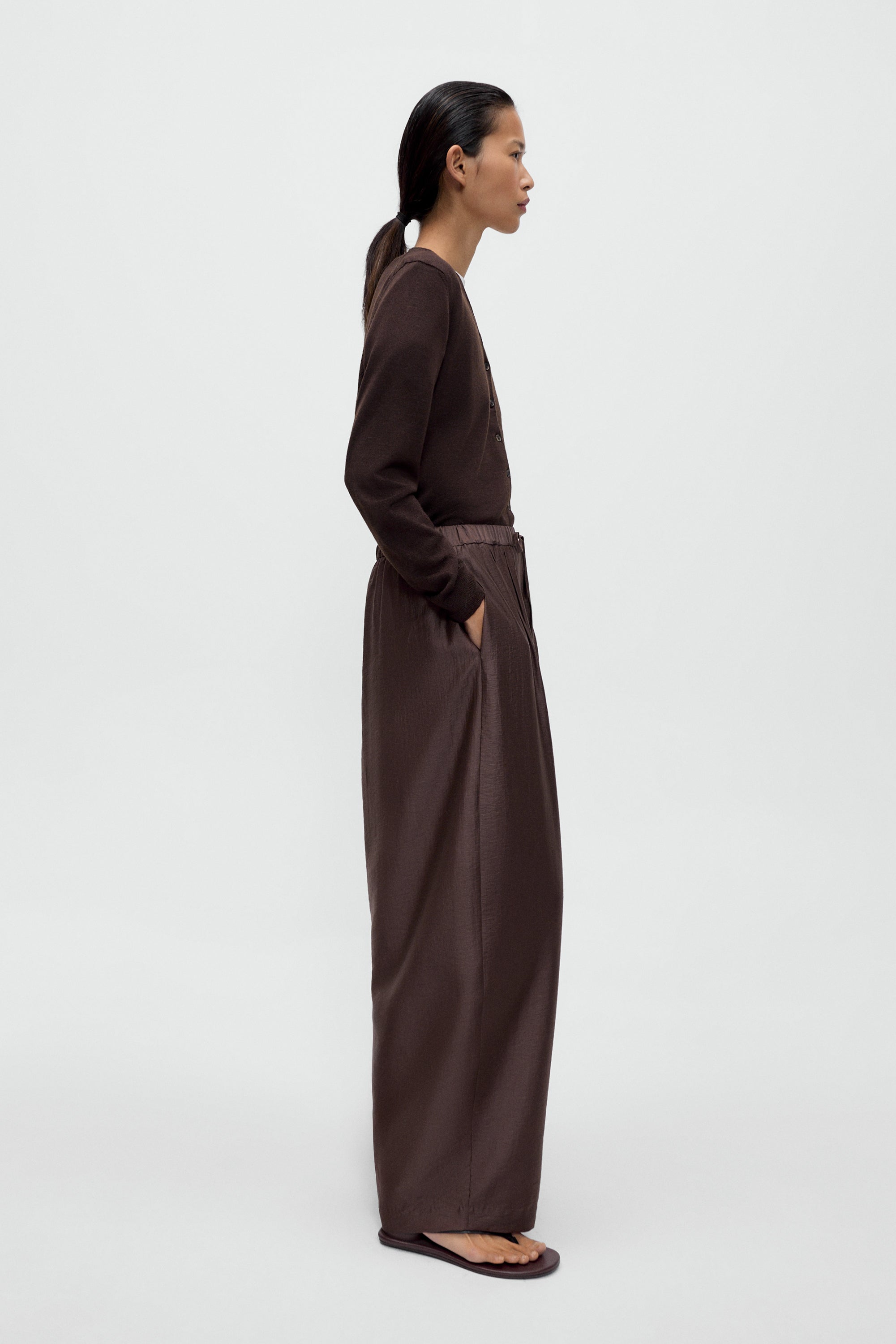 Brown Maxi Pants