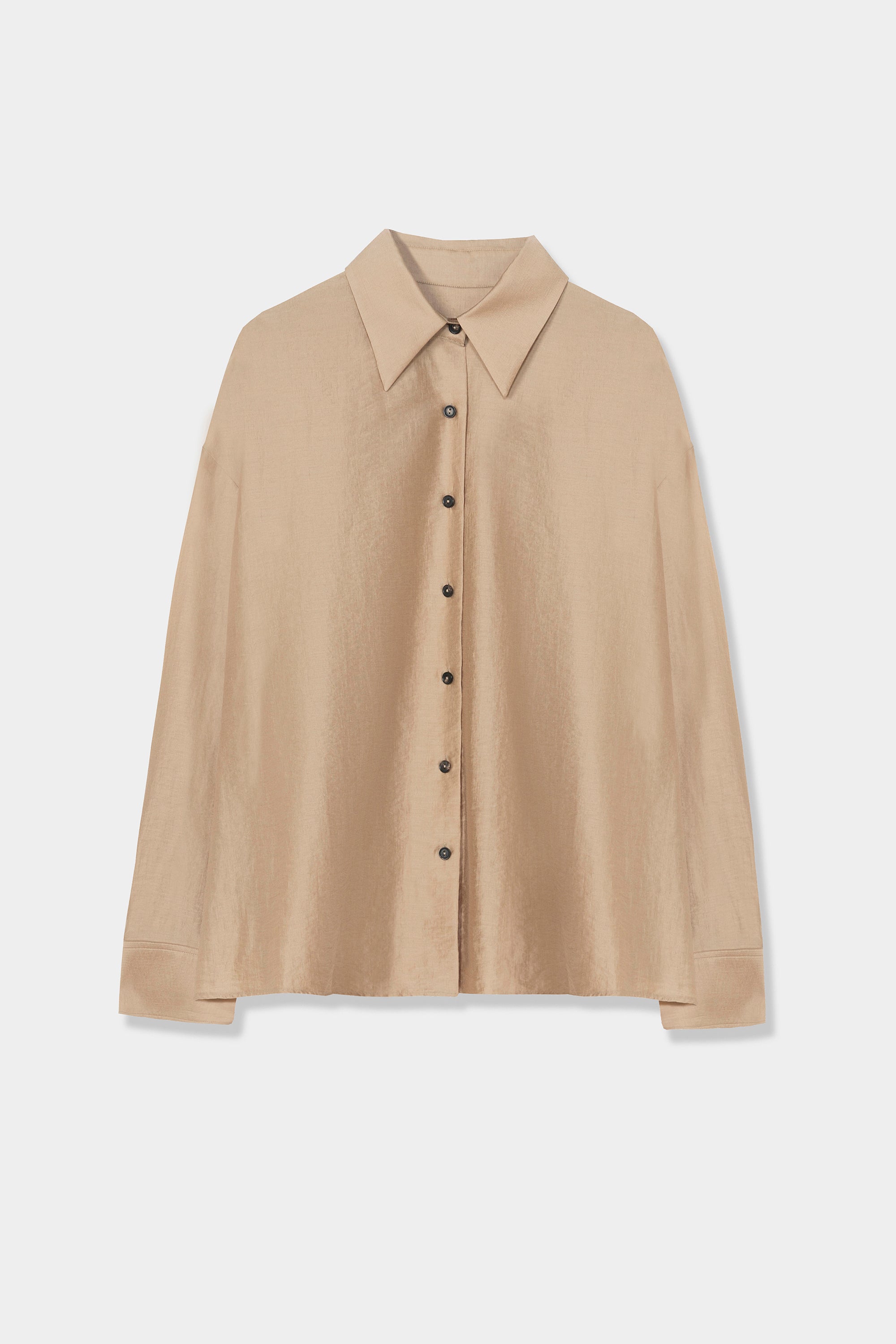 Beige Oversized Shirt