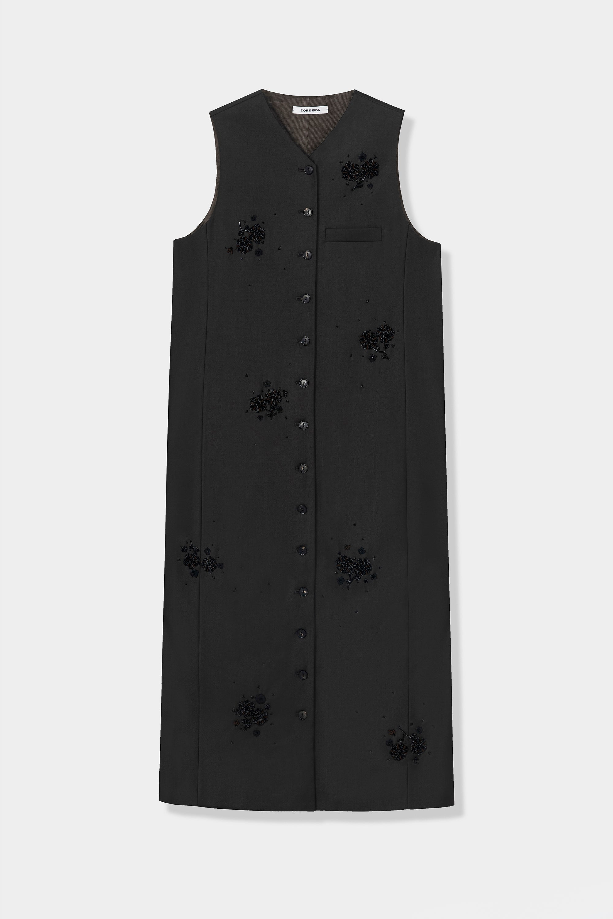Cordera Pre-Fall 2026 Long Tailored Dress with Back Slit at Alas Eius