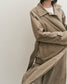 Tan Cotton Blend Trench Coat