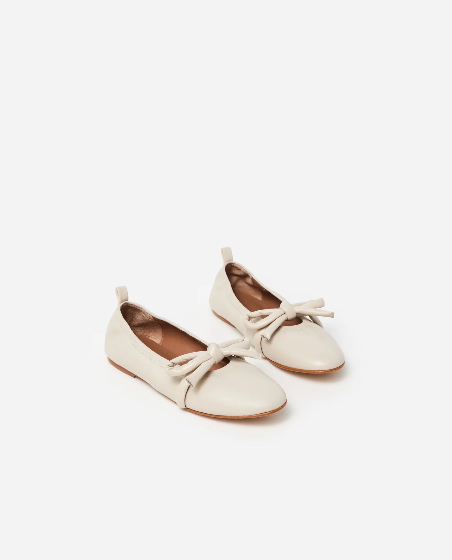 Polly Leather Creme Flats